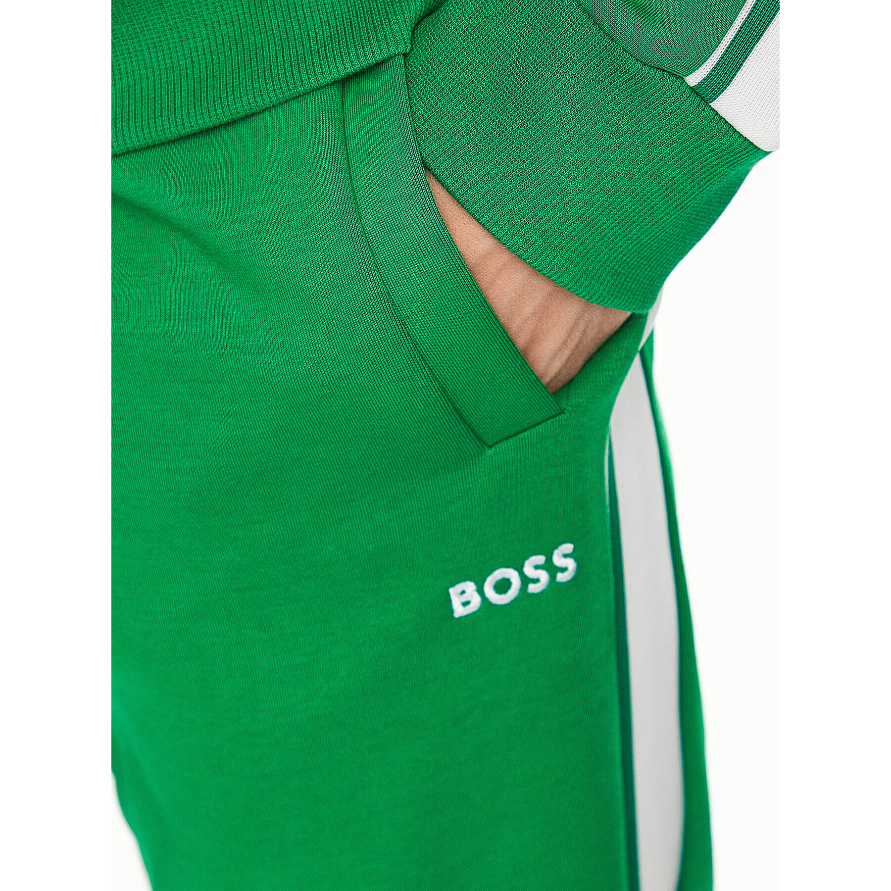 Boss Суитшърт 50497185 Зелен Regular Fit - Pepit.bg