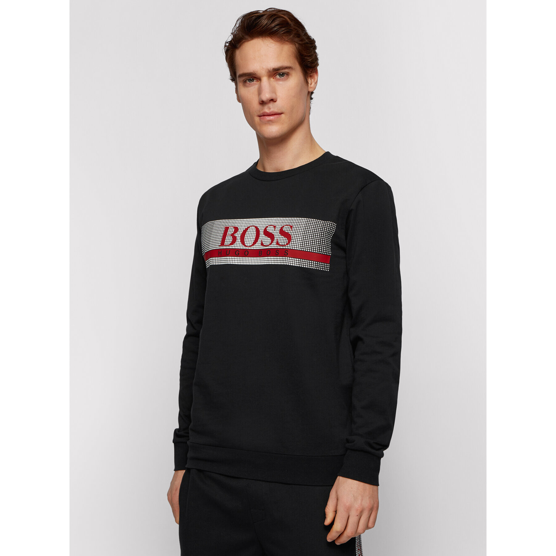 Boss Суитшърт Authentic 50449939 Черен Regular Fit - Pepit.bg