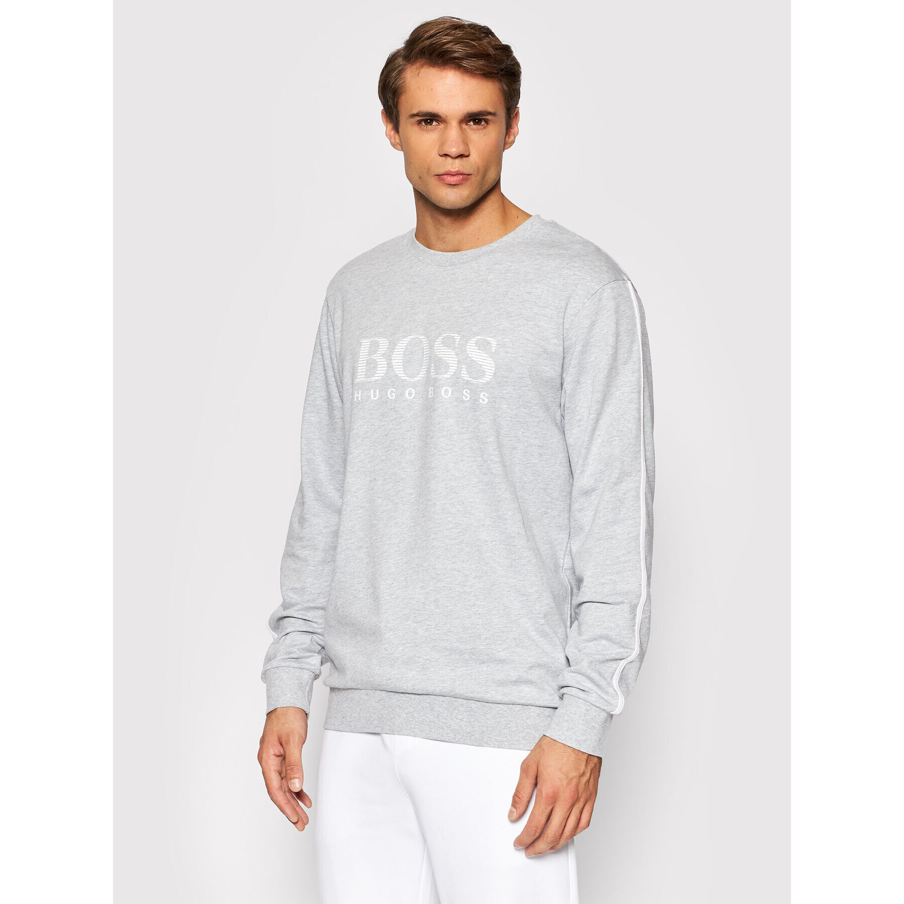 Boss Суитшърт Authentic 50452292 Сив Regular Fit - Pepit.bg