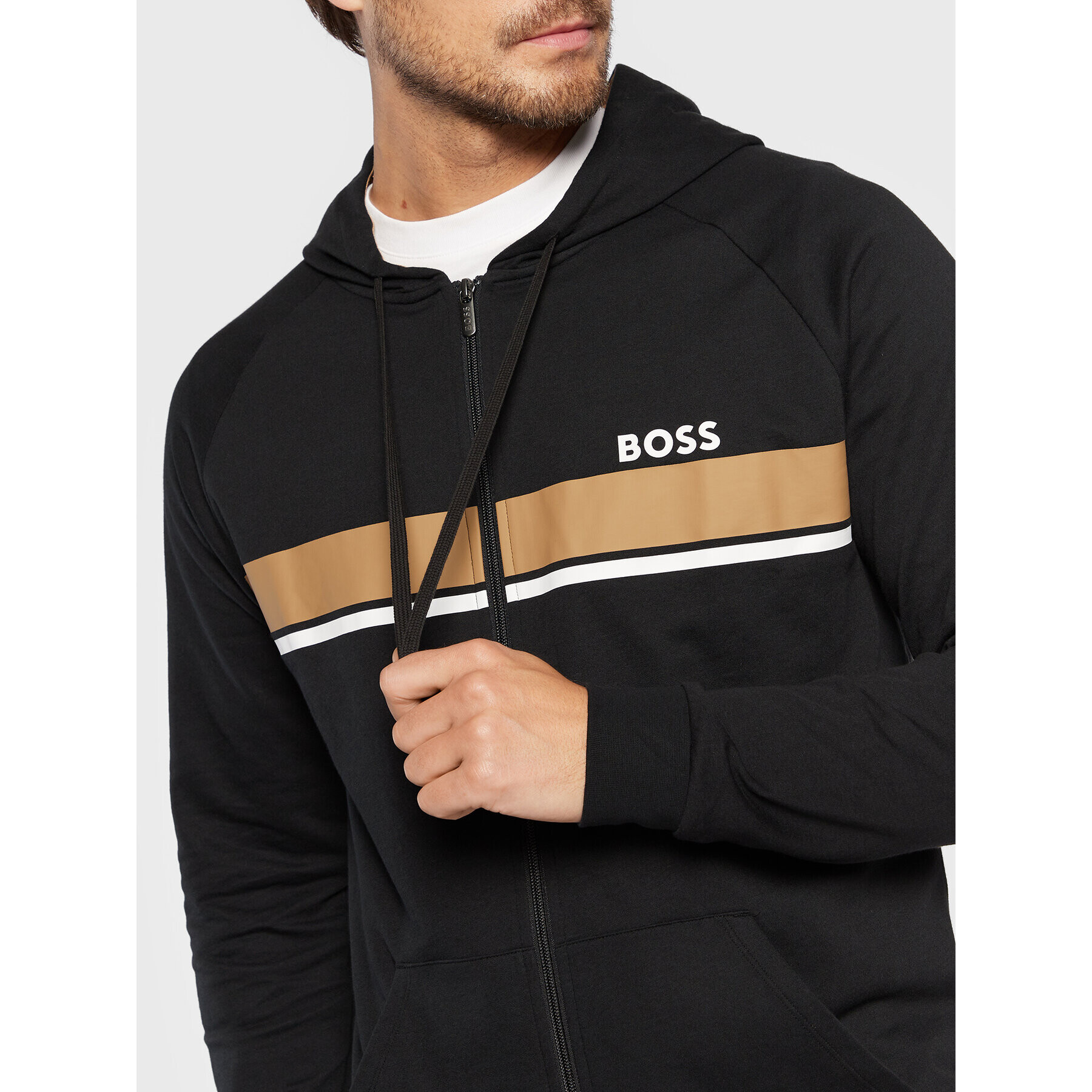 Boss Суитшърт Authentic 50480549 Черен Regular Fit - Pepit.bg