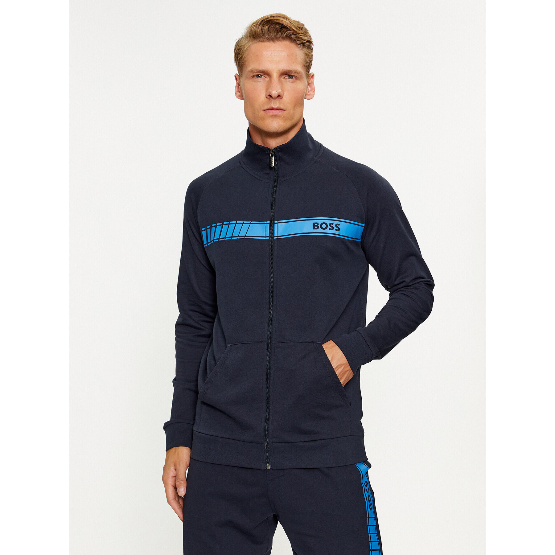 Boss Суитшърт Authentic 50496746 Тъмносин Regular Fit - Pepit.bg