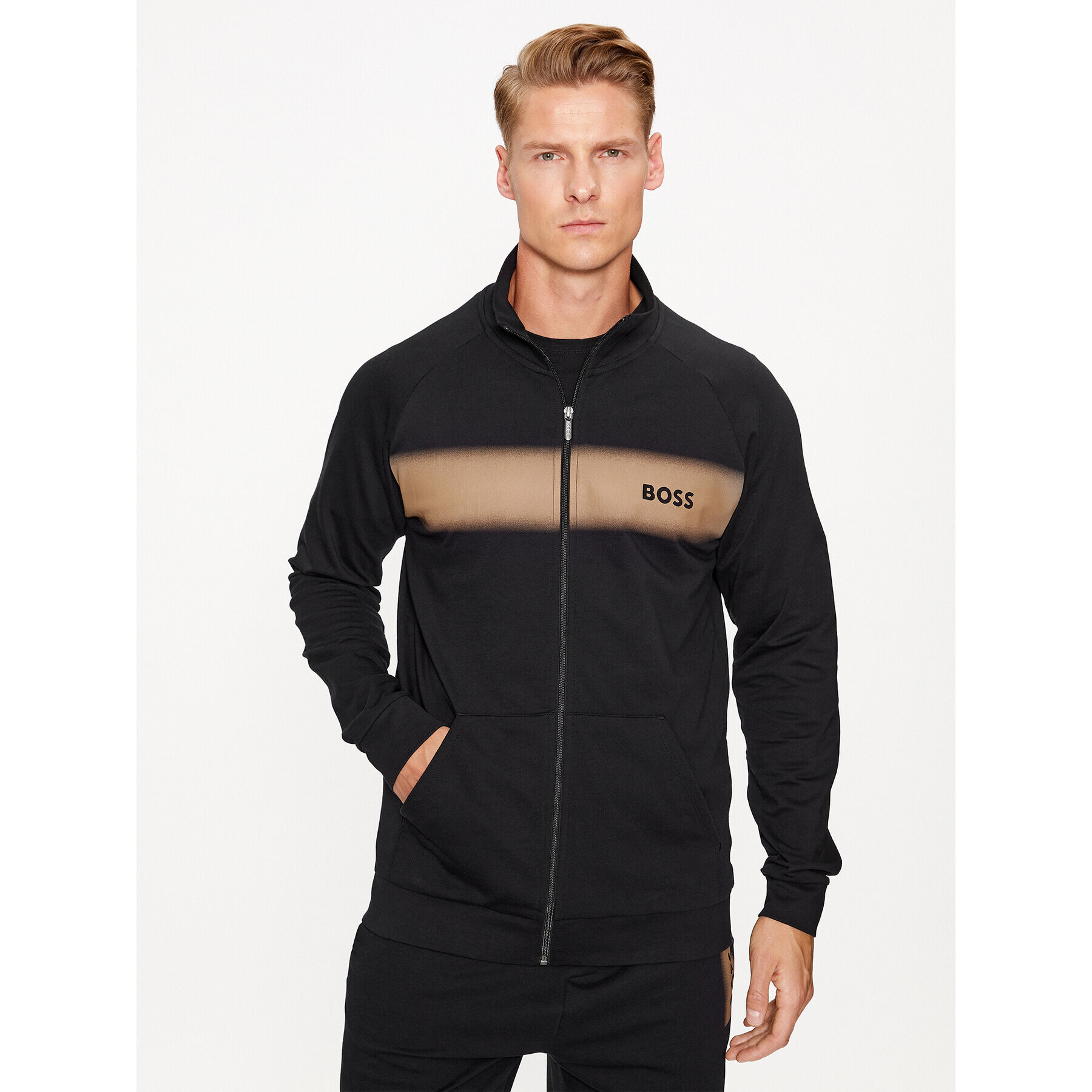 Boss Суитшърт Authentic 50503067 Черен Regular Fit - Pepit.bg
