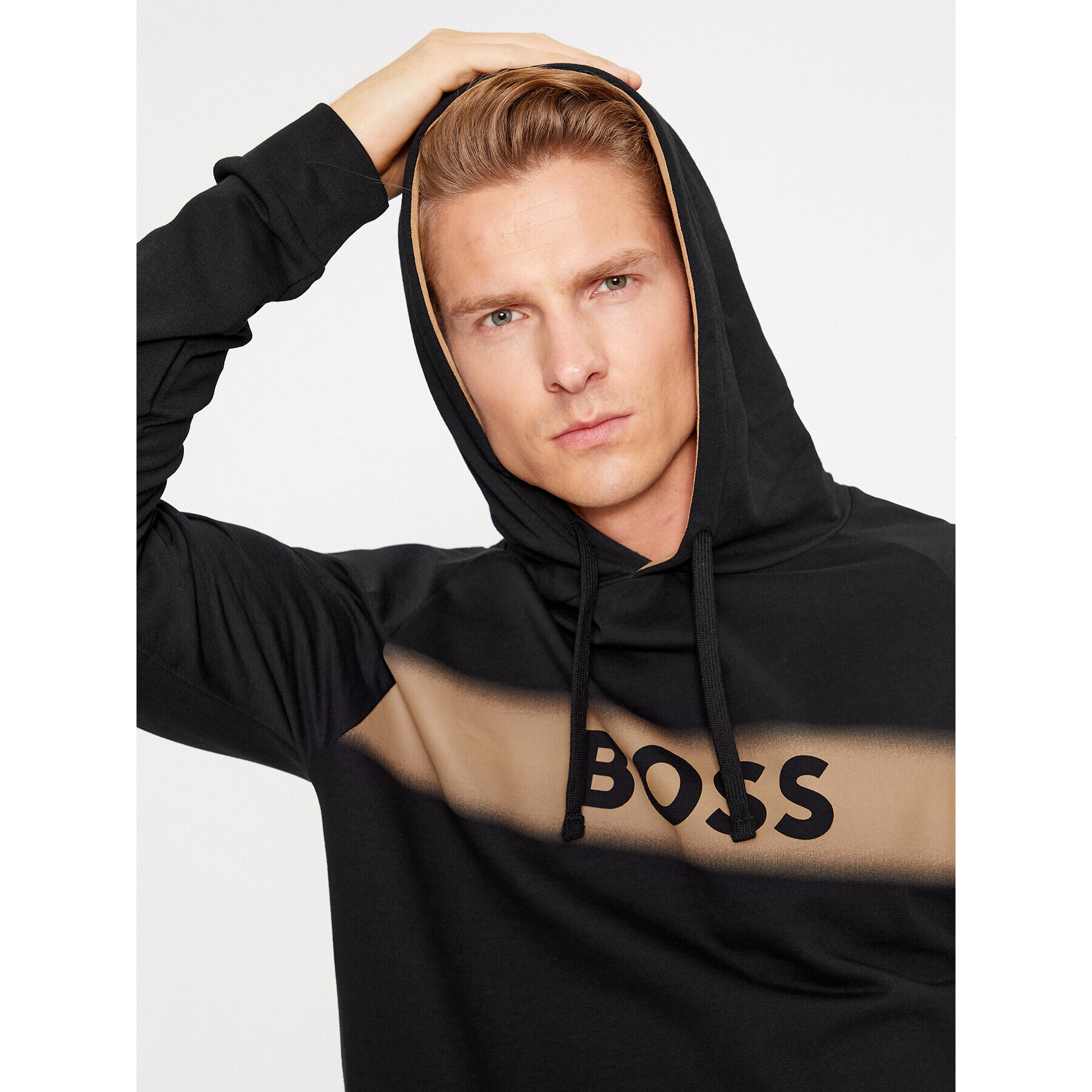 Boss Суитшърт Authentic 50503076 Черен Regular Fit - Pepit.bg