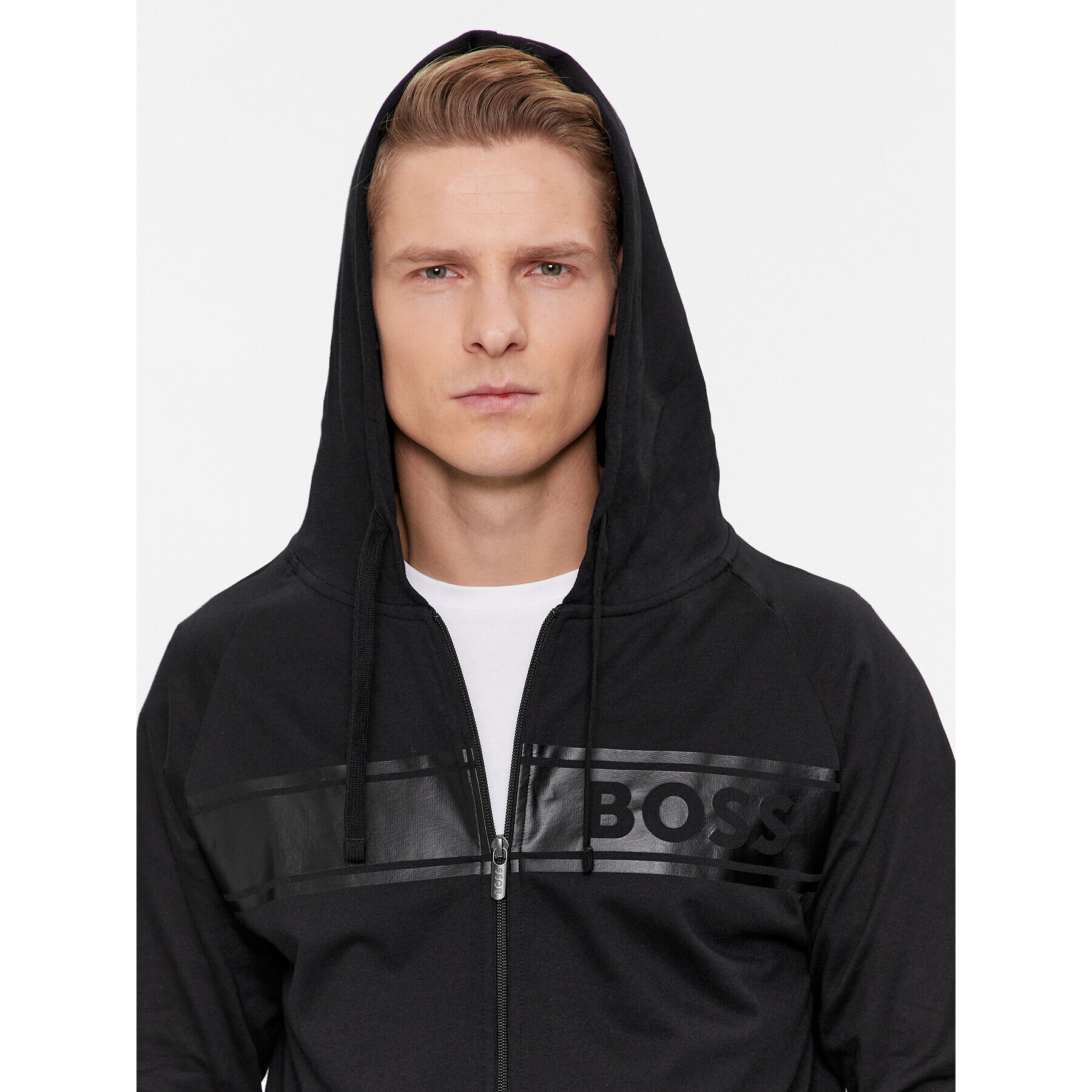 Boss Суитшърт Authentic 50510630 Черен Regular Fit - Pepit.bg