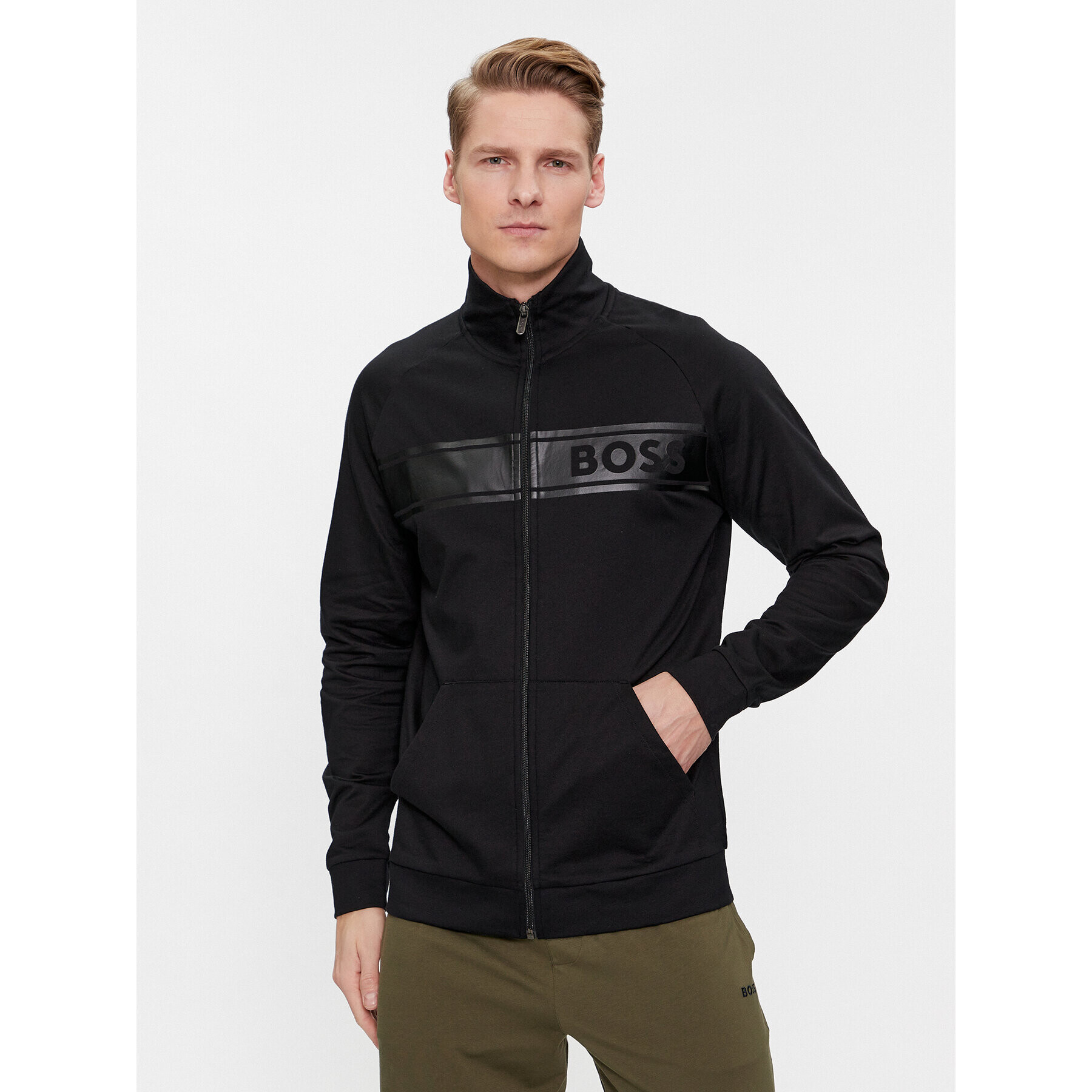 Boss Суитшърт Authentic Jacket Z 50510629 Черен Regular Fit - Pepit.bg