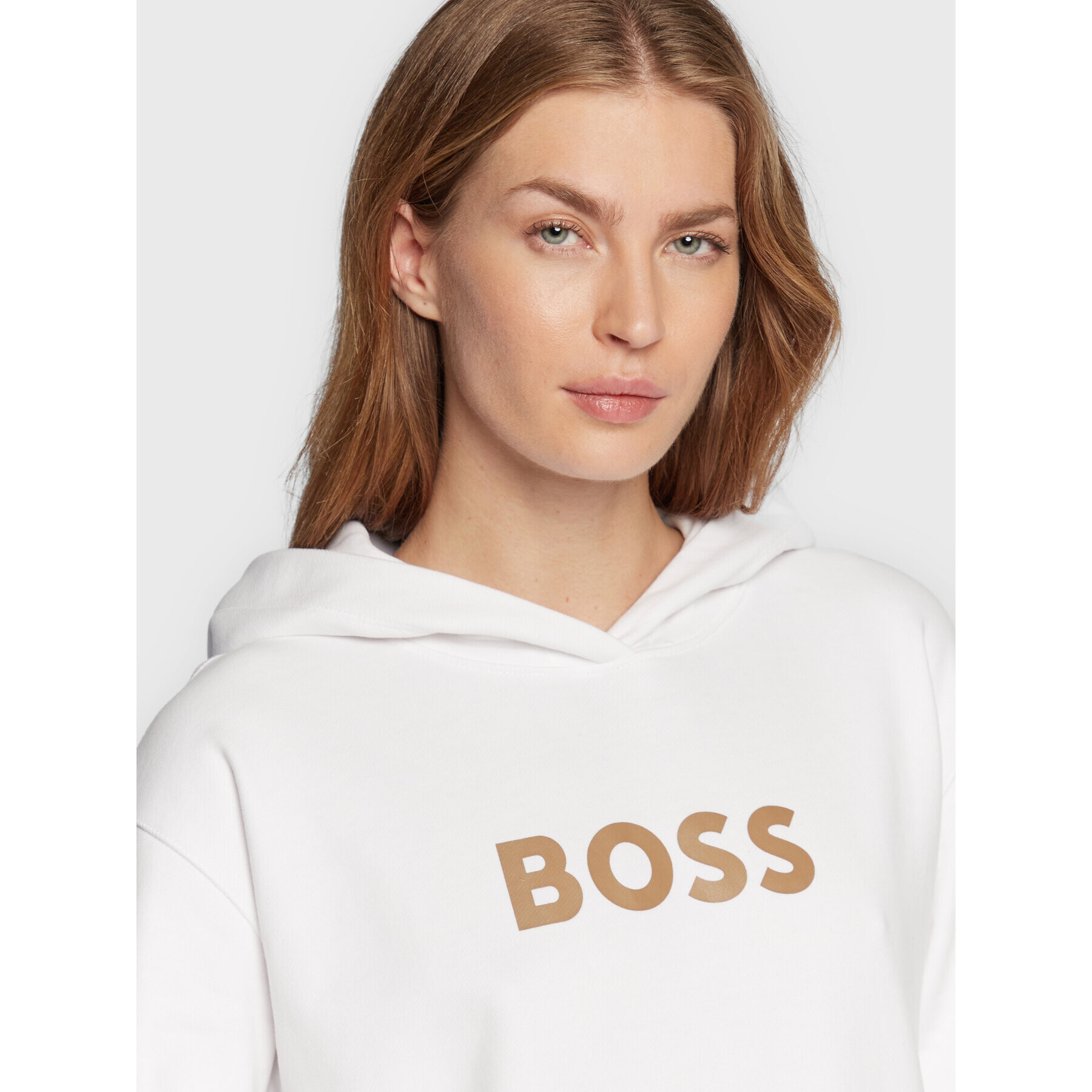 Boss Суитшърт C_Edelight_1 50468367 Бял Relaxed Fit - Pepit.bg