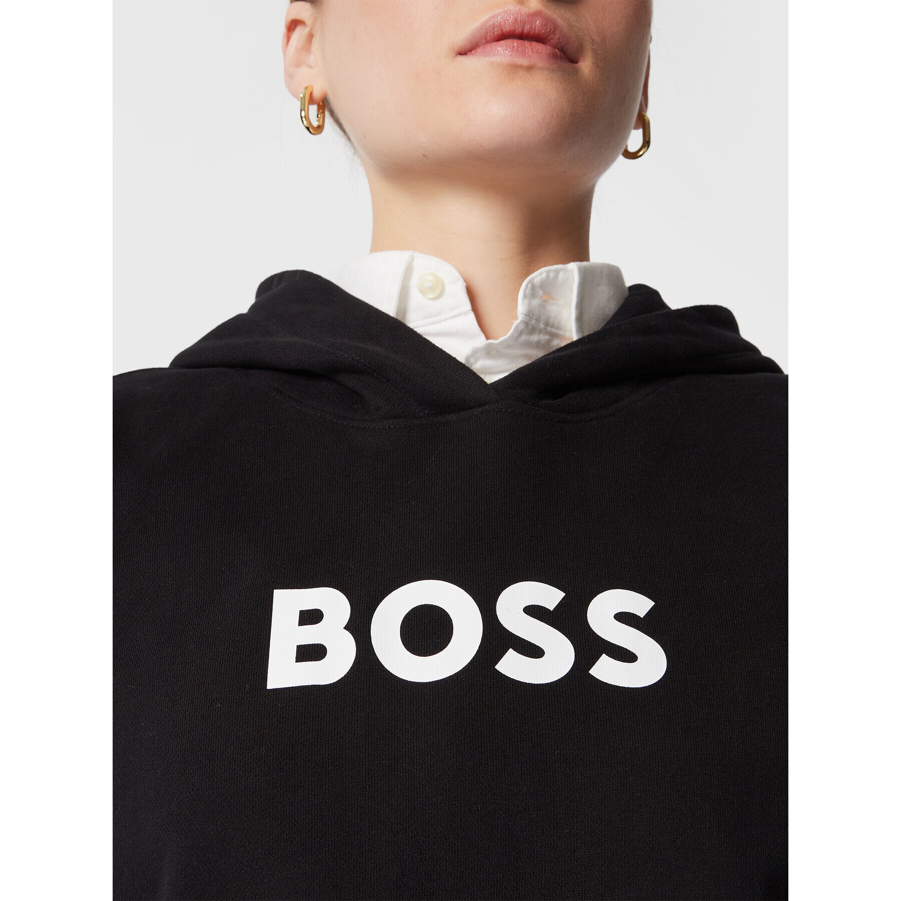 Boss Суитшърт C_Edelight_1 50468367 Черен Relaxed Fit - Pepit.bg