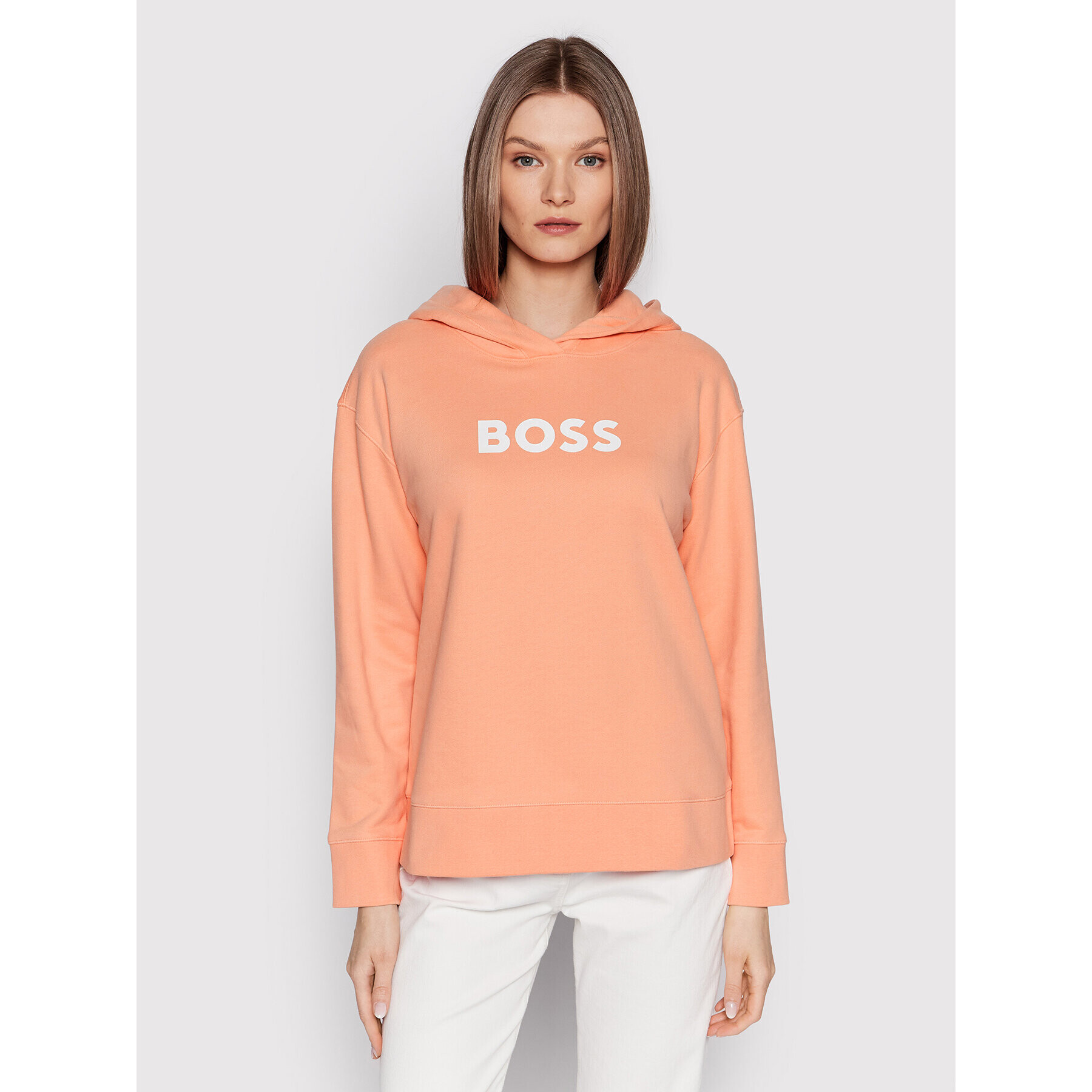 Boss Суитшърт C_Edelight_1 50468367 Оранжев Relaxed Fit - Pepit.bg