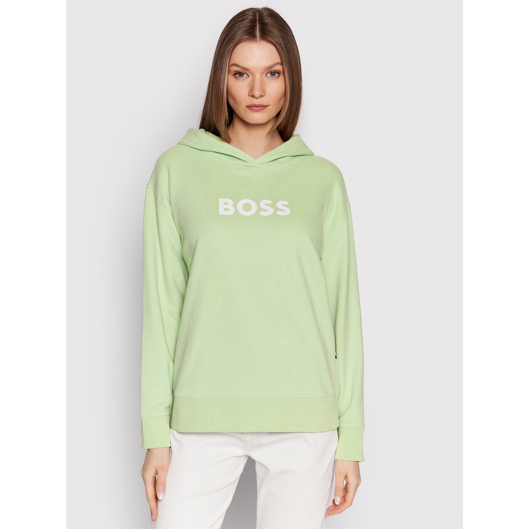 Boss Суитшърт C_Edelight_1 50468367 Зелен Relaxed Fit - Pepit.bg