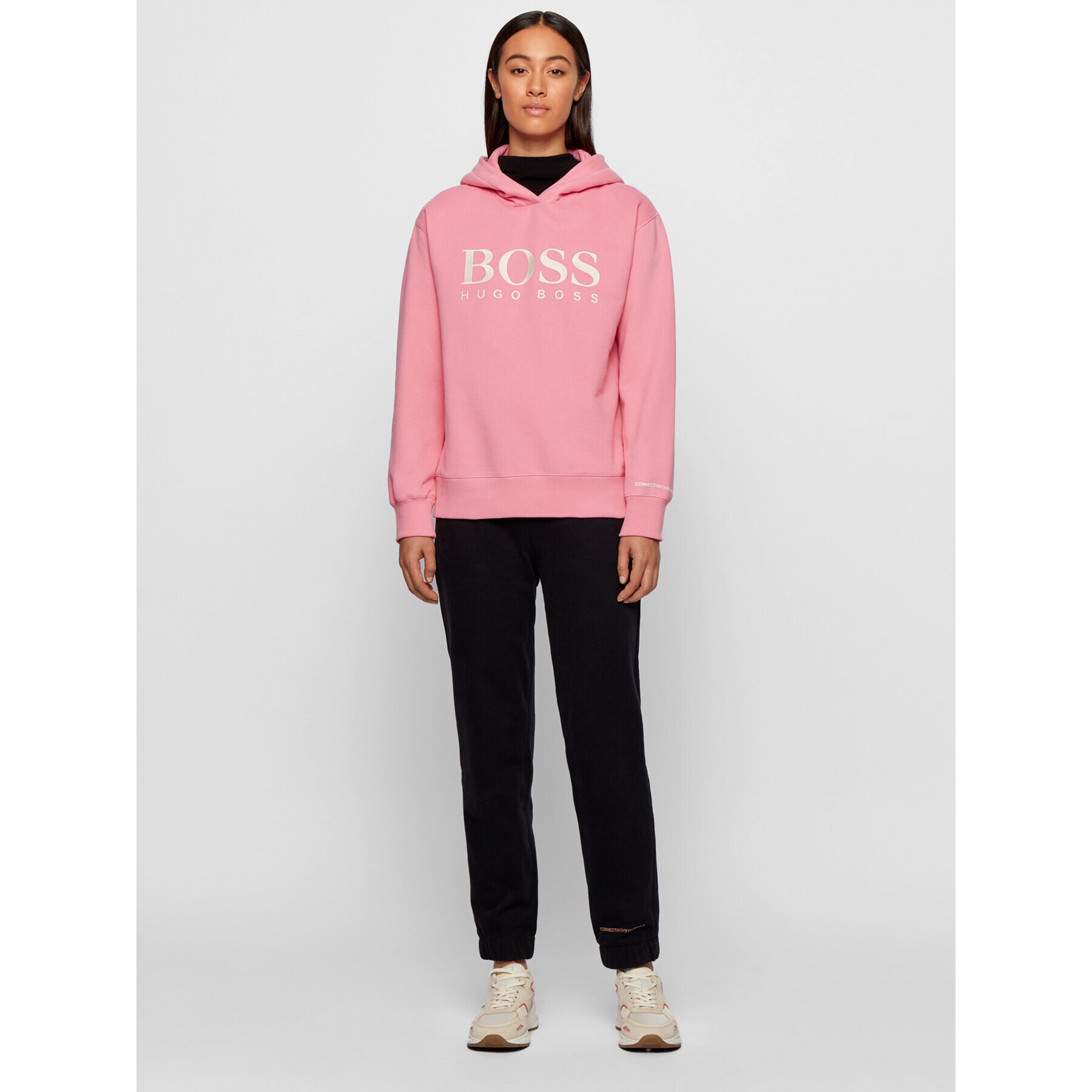 Boss Суитшърт C_Edelight_Active 50457385 Розов Relaxed Fit - Pepit.bg