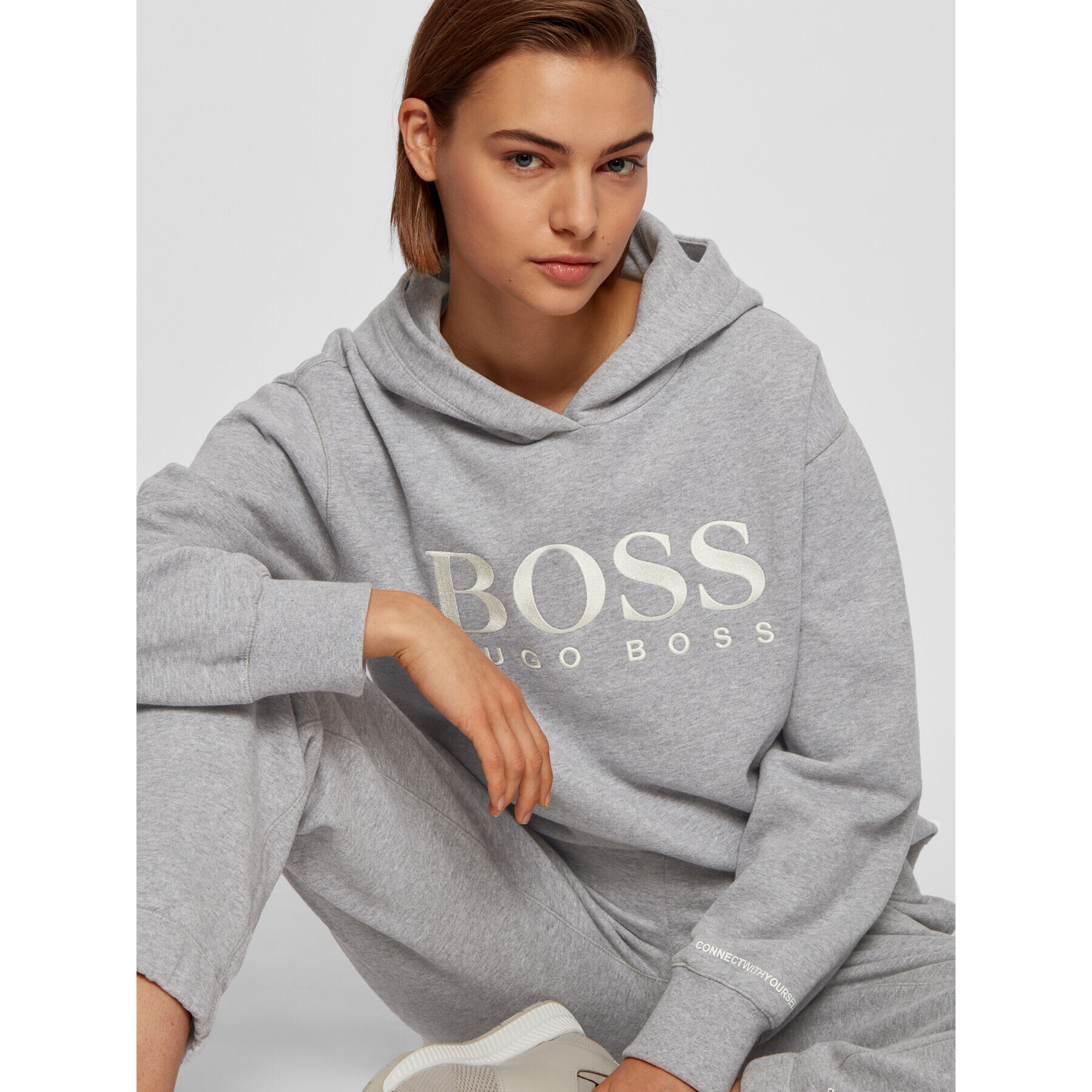 Boss Суитшърт C_Edelight_Active 50457385 Сив Relaxed Fit - Pepit.bg