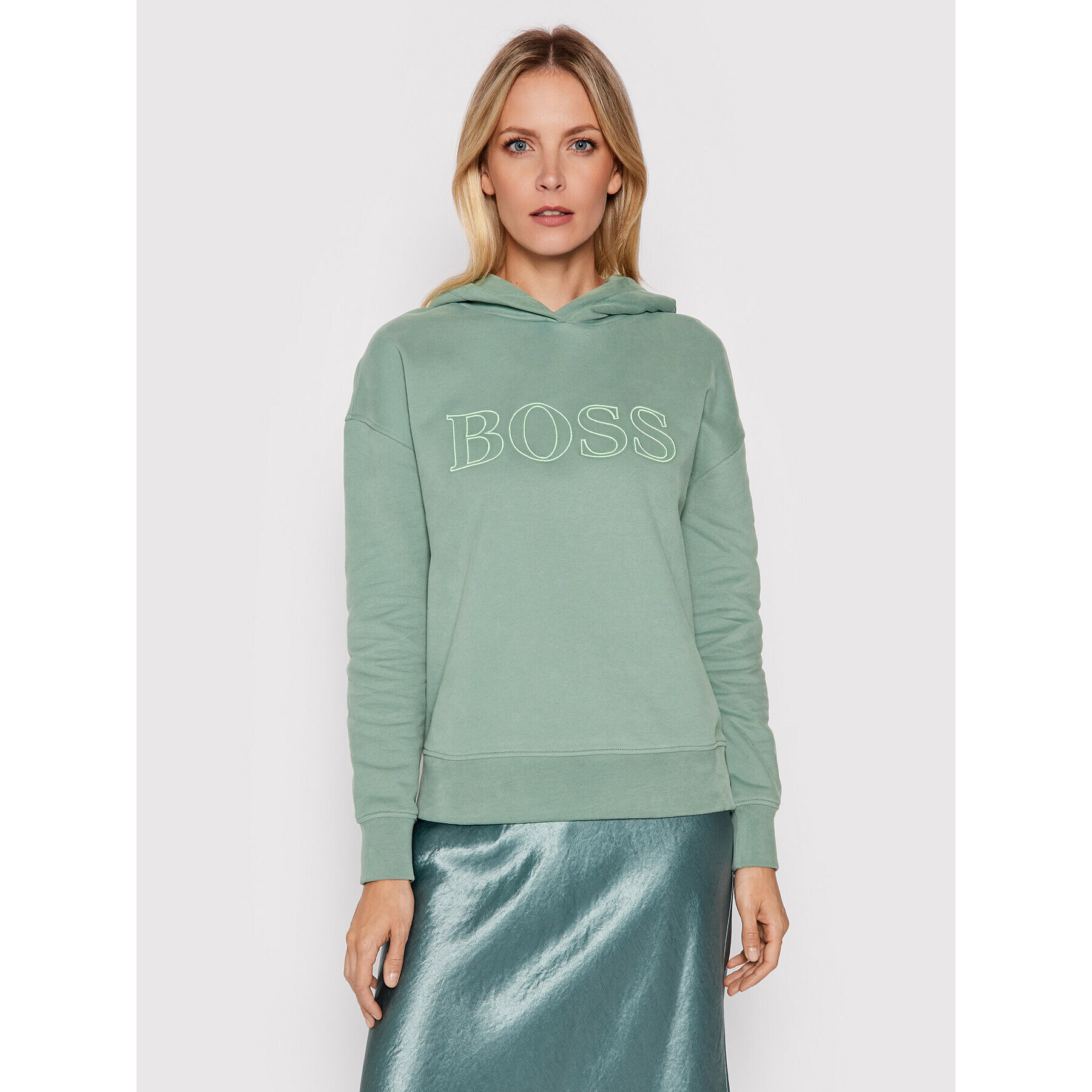 Boss Суитшърт C Efessa 50453414 Зелен Relaxed Fit - Pepit.bg