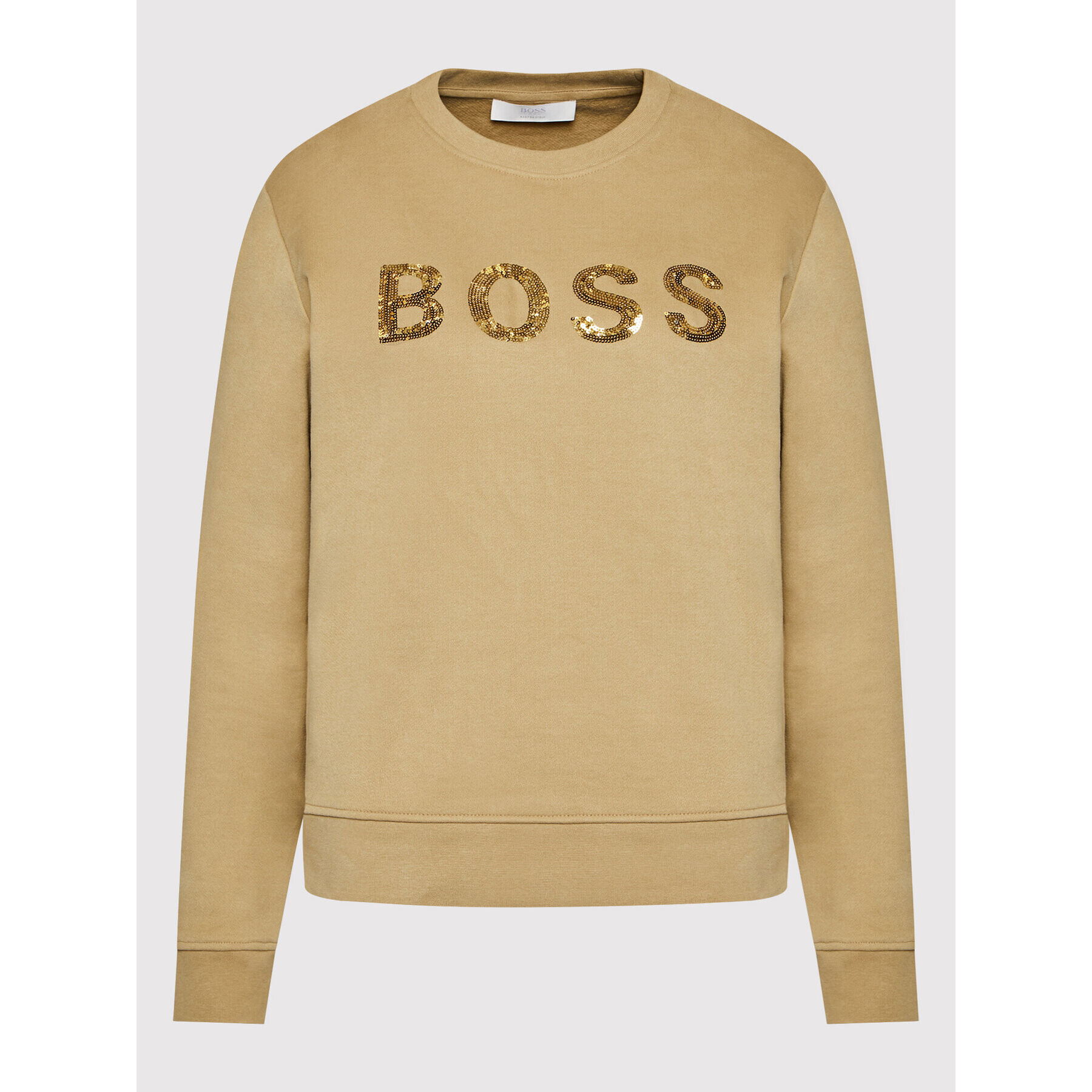 Boss Суитшърт C_Ela_5 50464511 Бежов Relaxed Fit - Pepit.bg