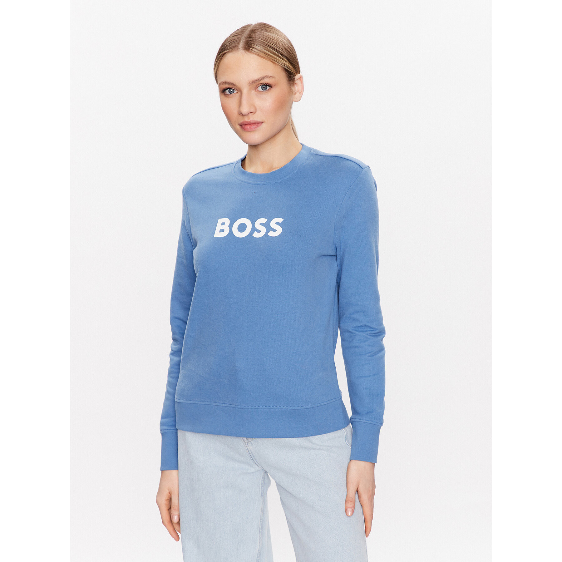 Boss Суитшърт C_Ela 50468357 Син Regular Fit - Pepit.bg