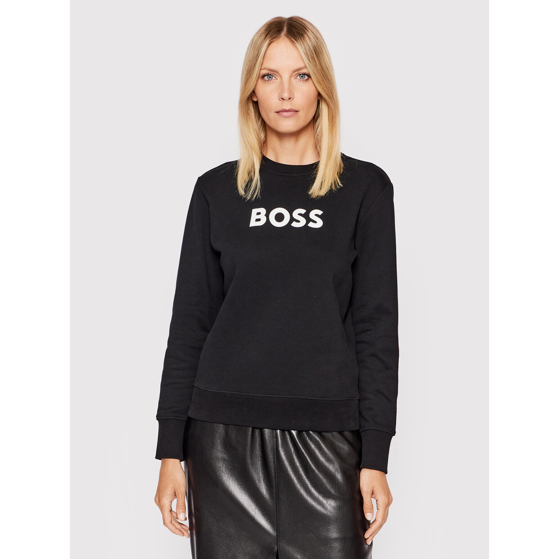 Boss Суитшърт C_Ela_6 50468357 Черен Regular Fit - Pepit.bg