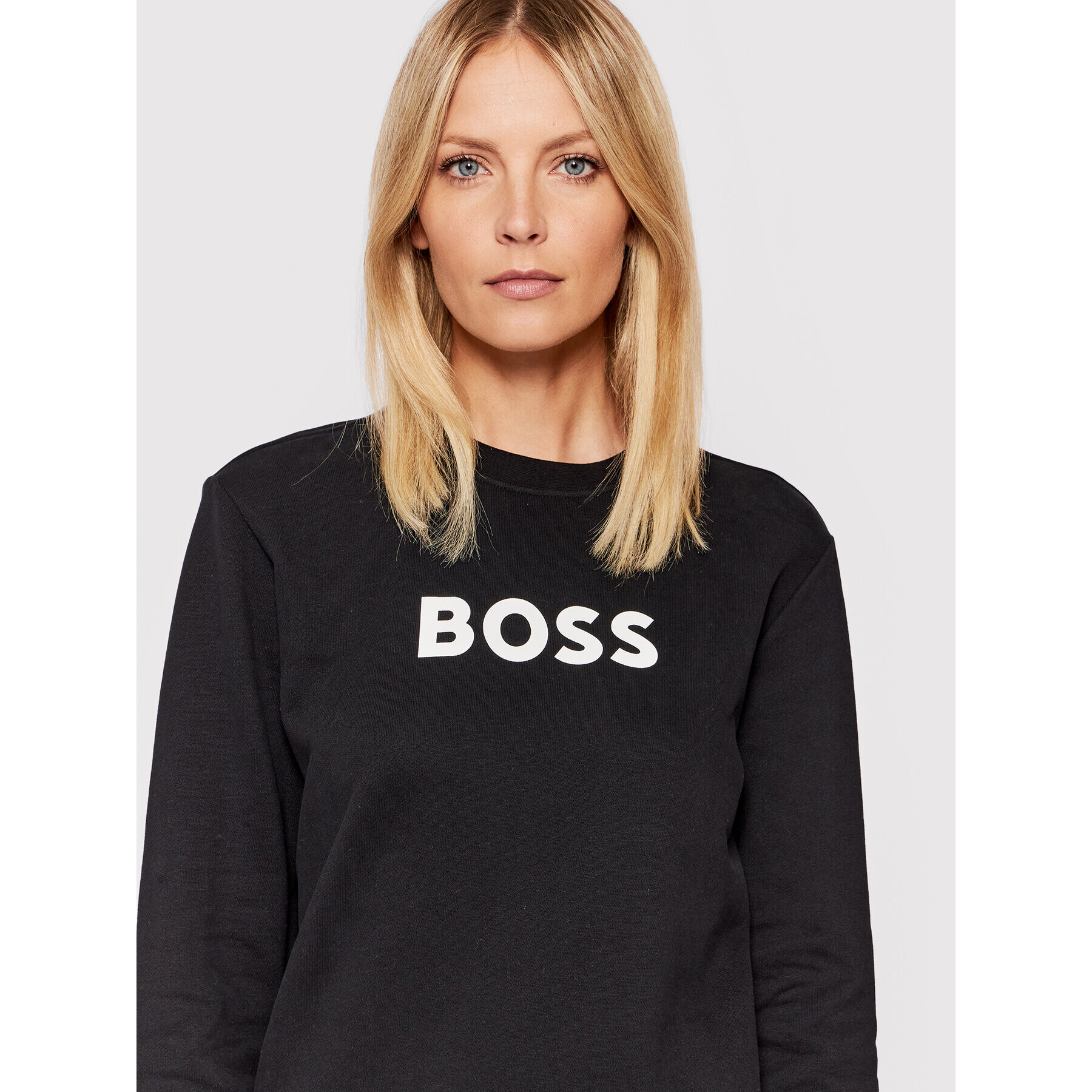 Boss Суитшърт C_Ela_6 50468357 Черен Regular Fit - Pepit.bg