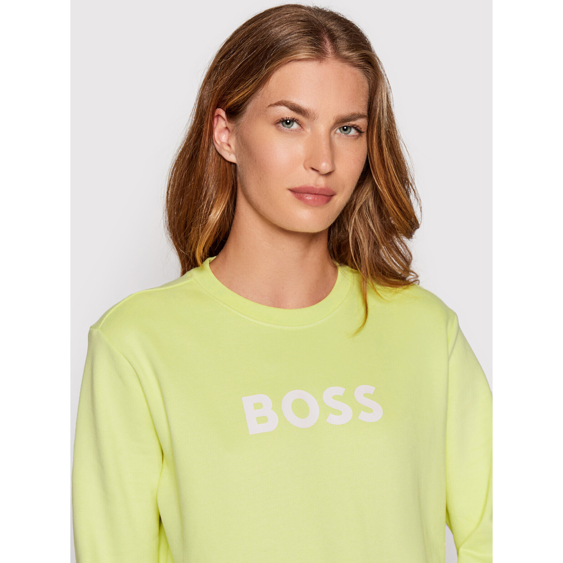 Boss Суитшърт C_Ela_6 50468357 Жълт Regular Fit - Pepit.bg