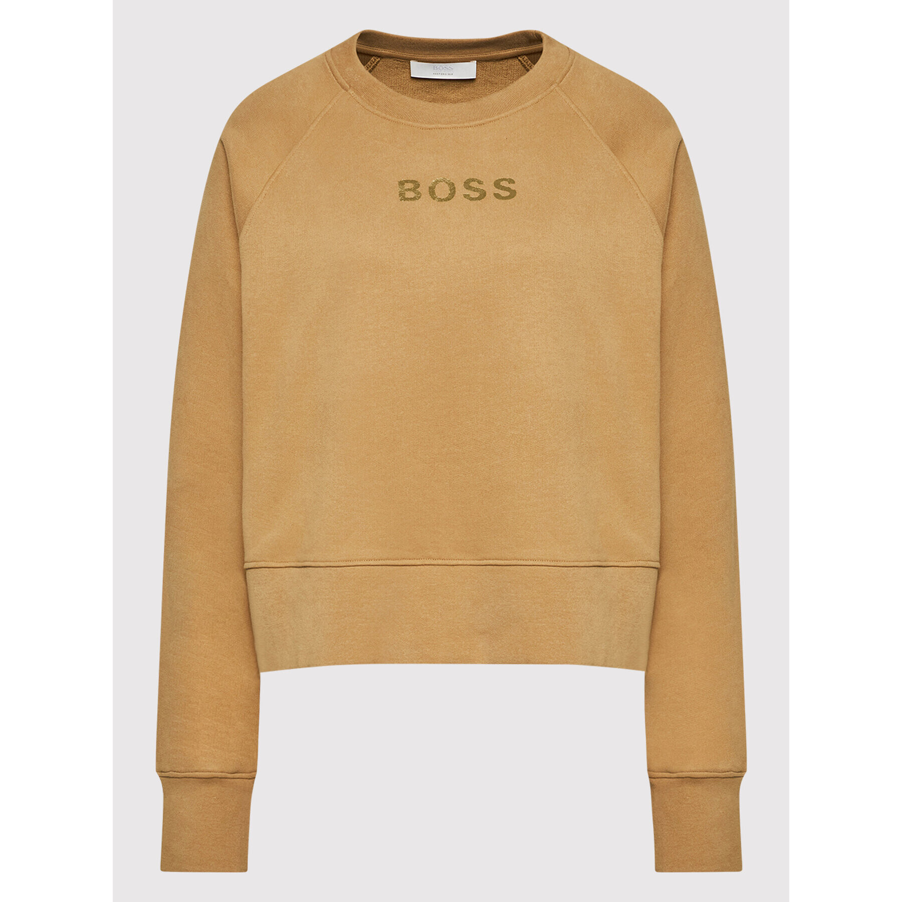 Boss Суитшърт C_Elia_Gold 50461945 Кафяв Oversize - Pepit.bg