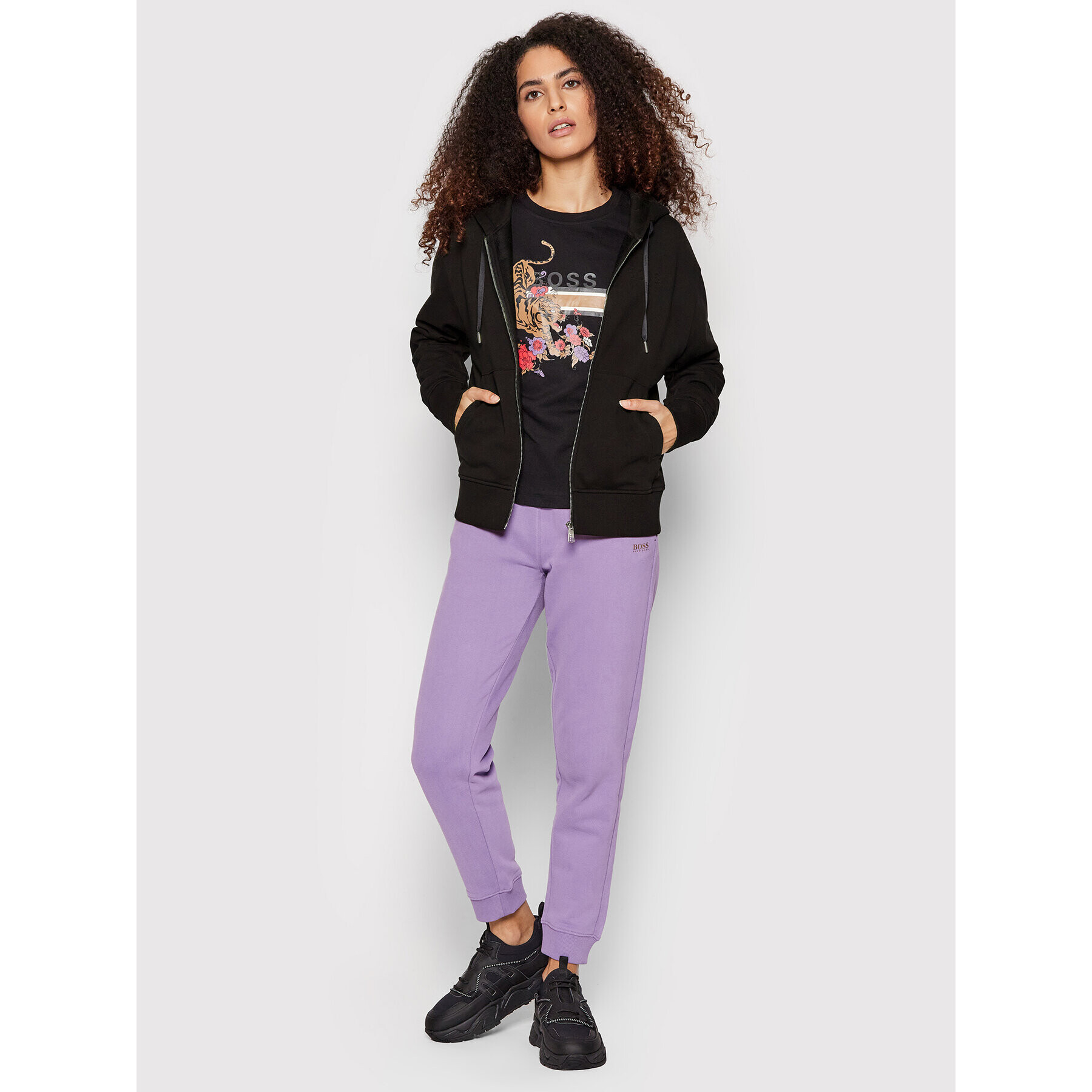 Boss Суитшърт C_Ensy_So 50466239 Черен Relaxed Fit - Pepit.bg