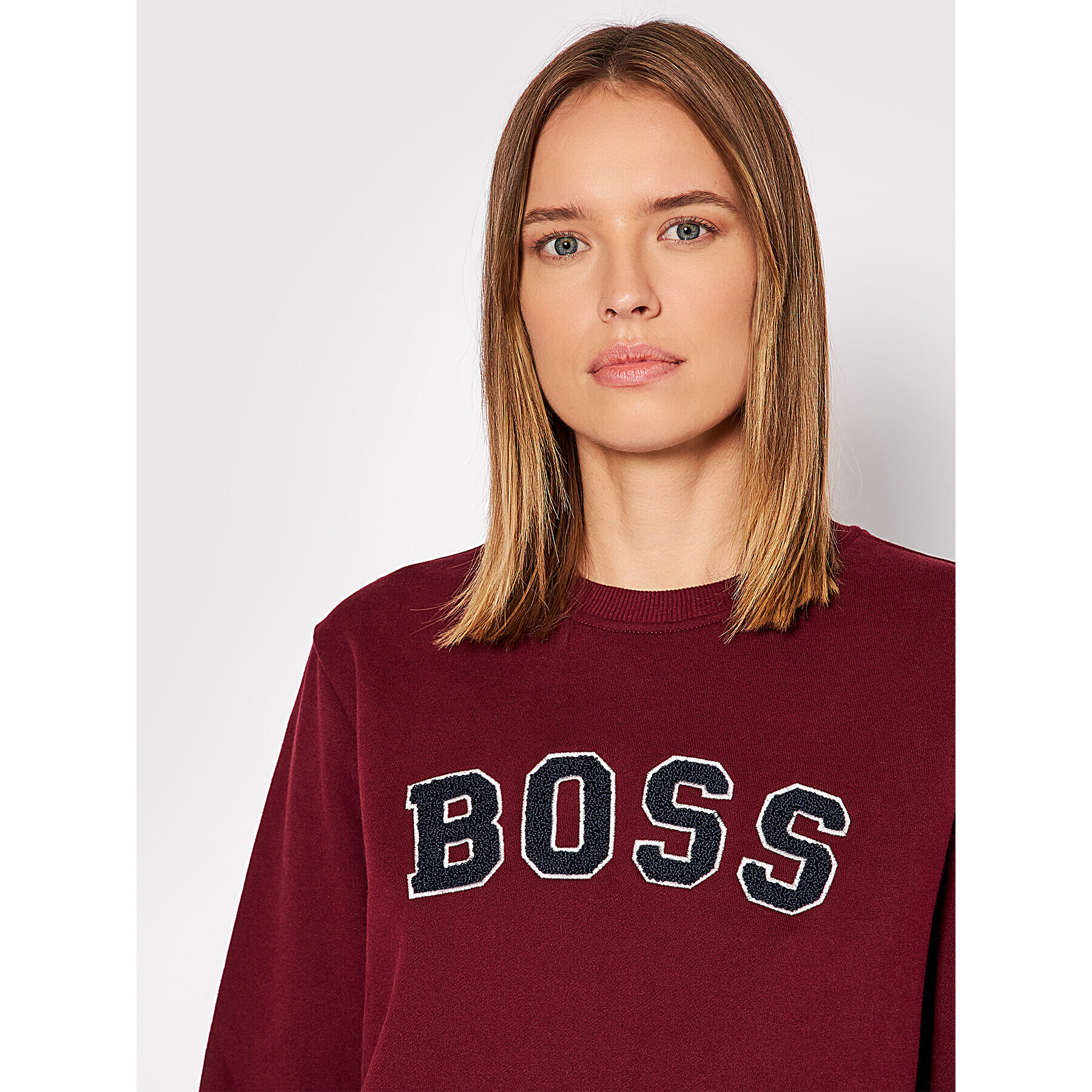 Boss Суитшърт C_Esety 50457681 Бордо Regular Fit - Pepit.bg