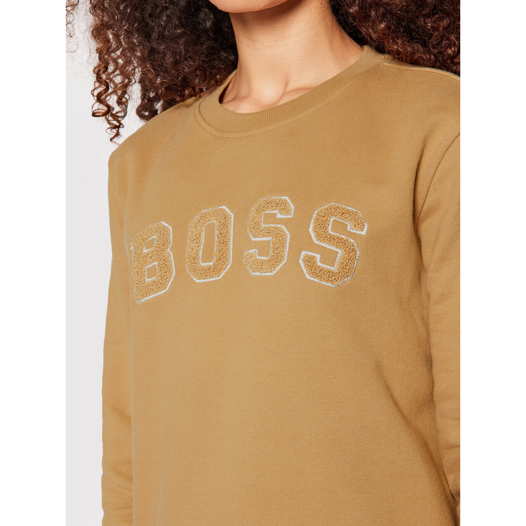 Boss Суитшърт C_Esety 50457681 Кафяв Regular Fit - Pepit.bg