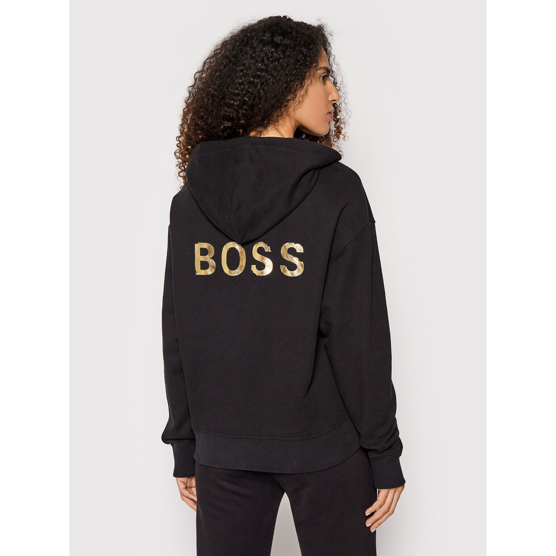 Boss Суитшърт C Eustice Gold 50461946 Черен Regular Fit - Pepit.bg