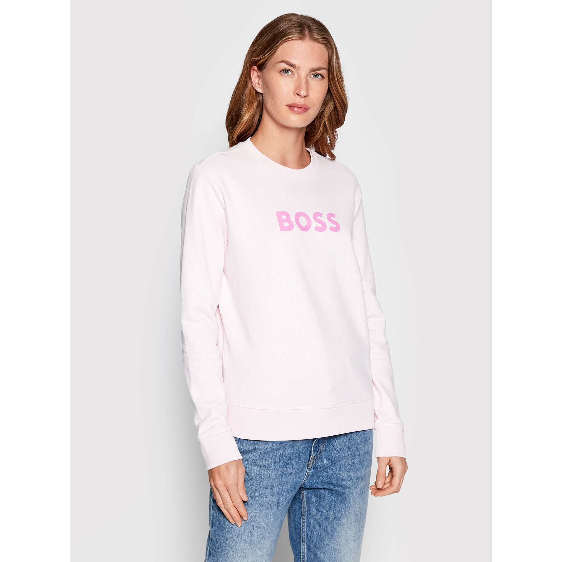 Boss Суитшърт Ela_6 50468357 Розов Regular Fit - Pepit.bg