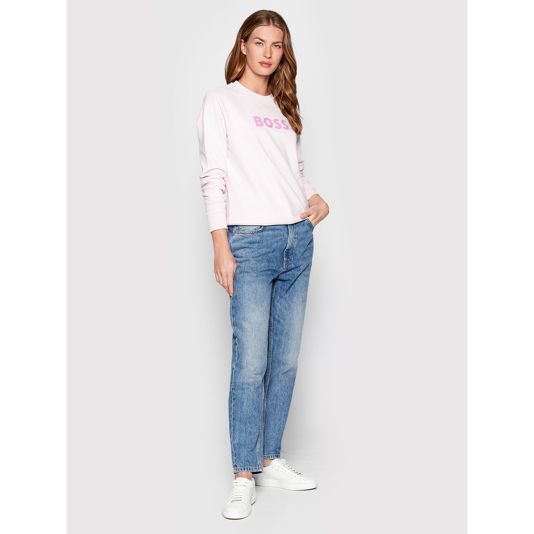 Boss Суитшърт Ela_6 50468357 Розов Regular Fit - Pepit.bg
