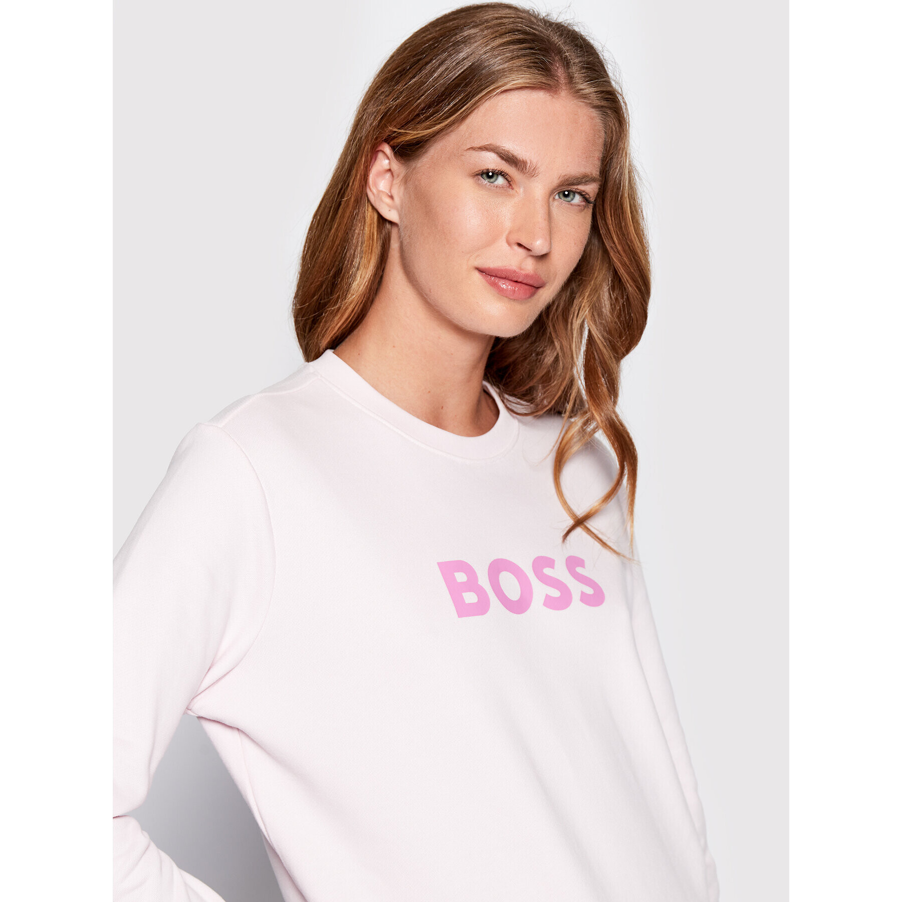 Boss Суитшърт Ela_6 50468357 Розов Regular Fit - Pepit.bg