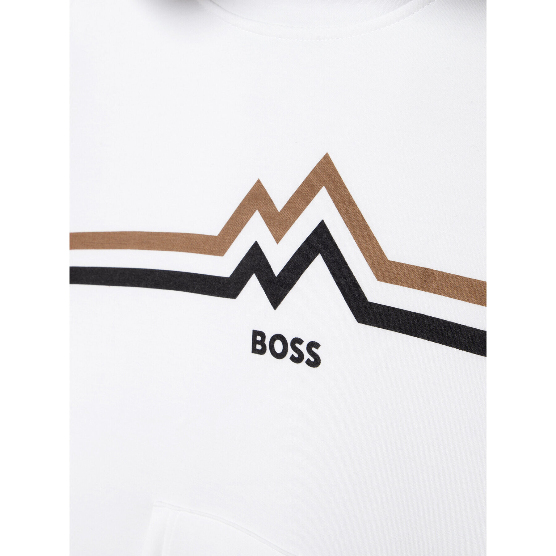 Boss Суитшърт J25M54 S Бял Regular Fit - Pepit.bg