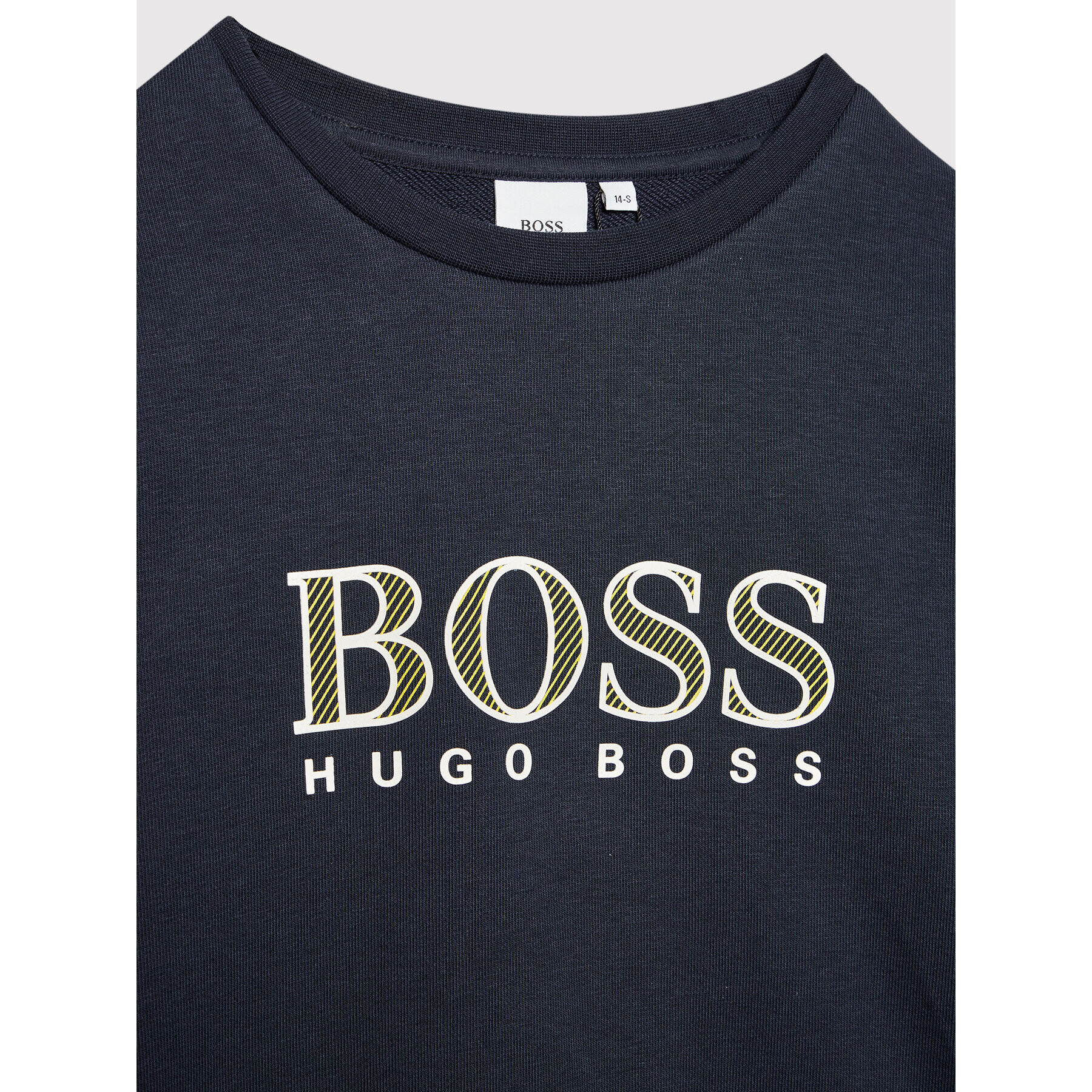 Boss Суитшърт J25N68 D Тъмносин Regular Fit - Pepit.bg