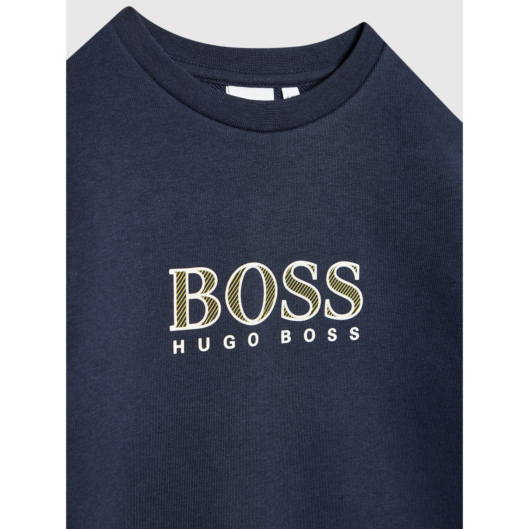 Boss Суитшърт J25N68 Тъмносин Regular Fit - Pepit.bg