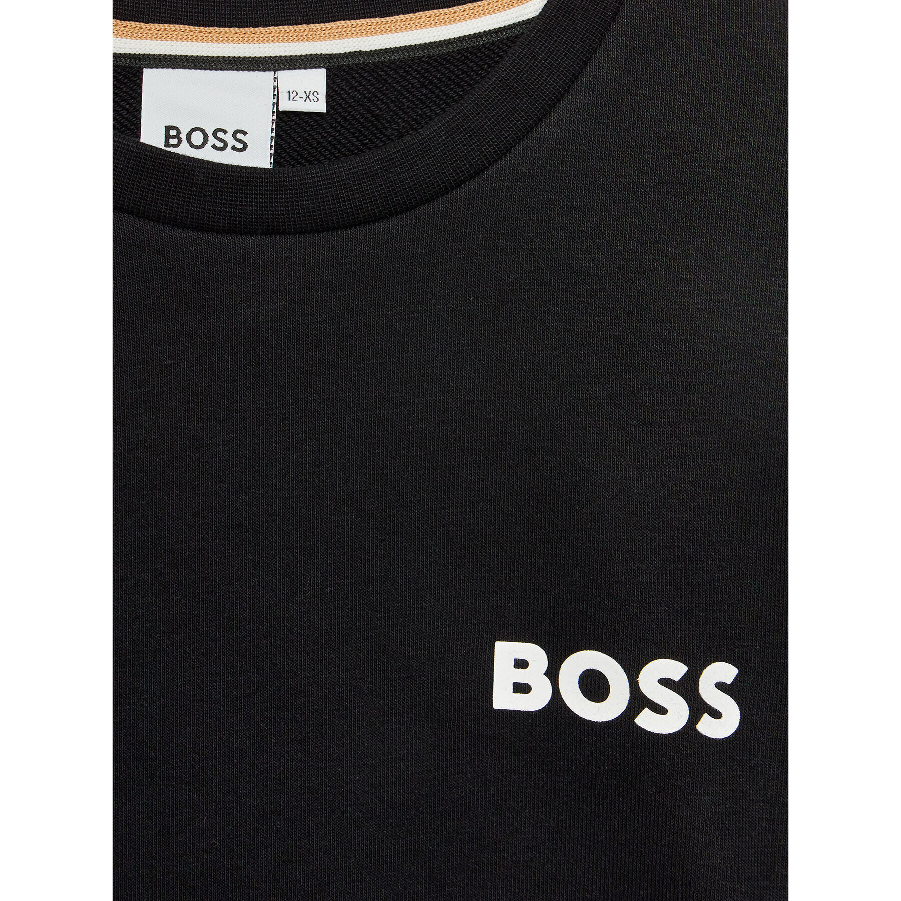 Boss Суитшърт J25O43 D Черен Regular Fit - Pepit.bg