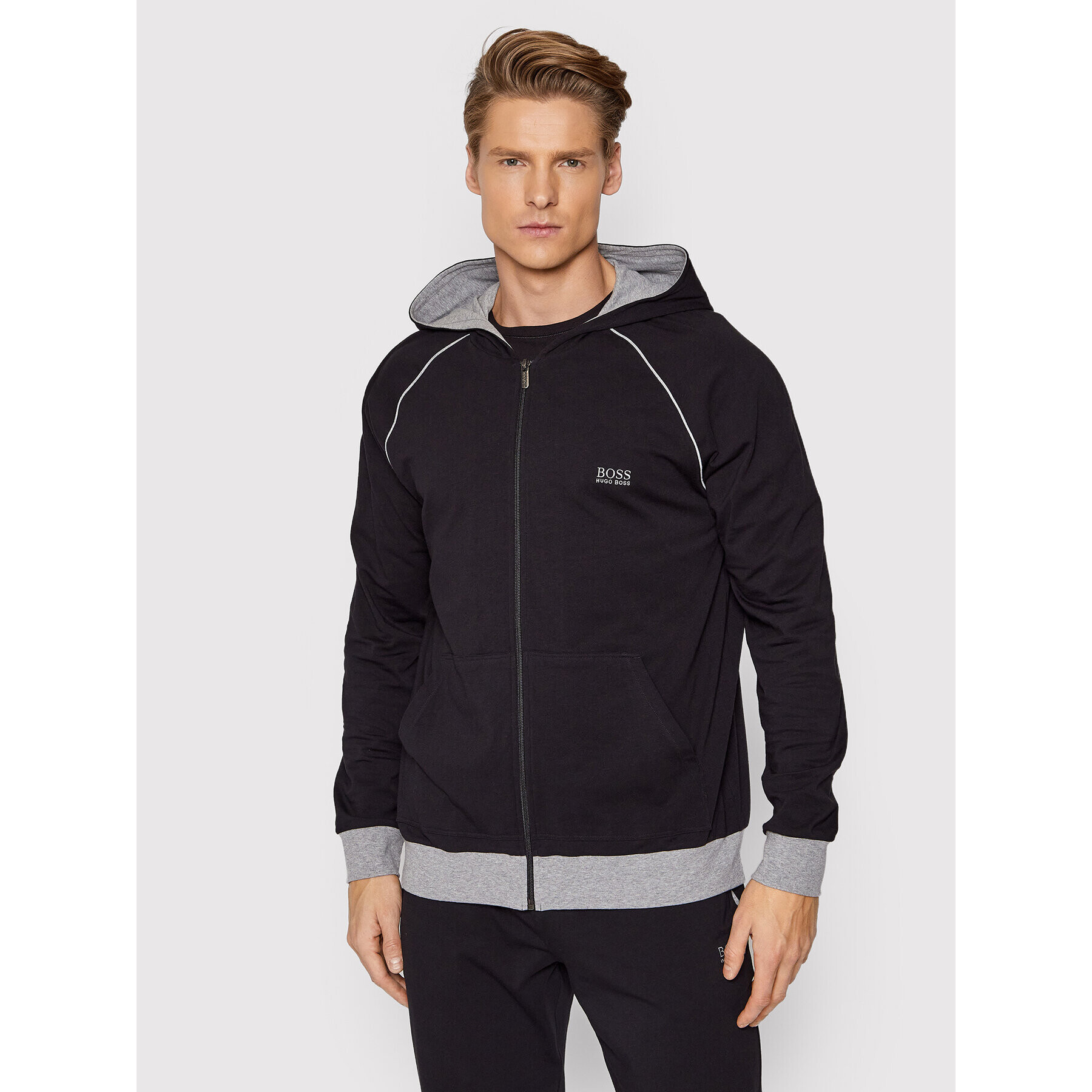 Boss Суитшърт Mix&Match 50381879 Черен Regular Fit - Pepit.bg
