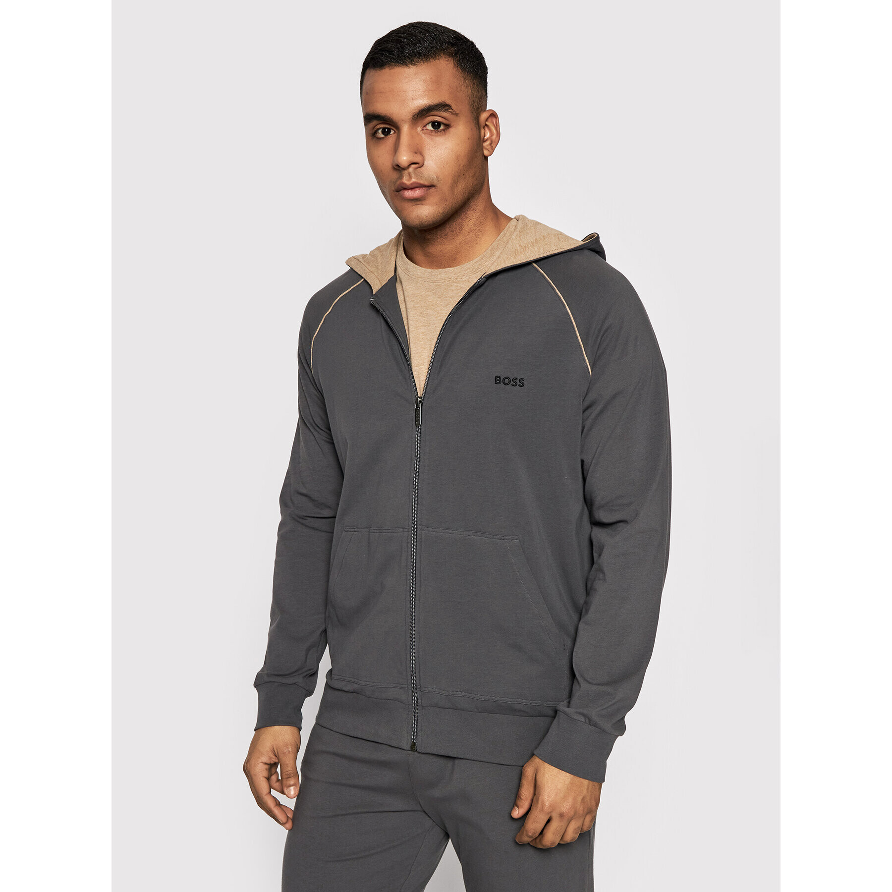 Boss Суитшърт Mix&Match 50469581 Сив Regular Fit - Pepit.bg