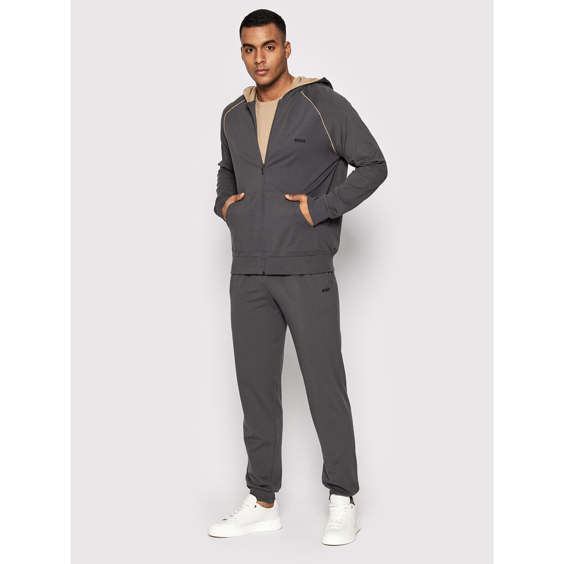 Boss Суитшърт Mix&Match 50469581 Сив Regular Fit - Pepit.bg