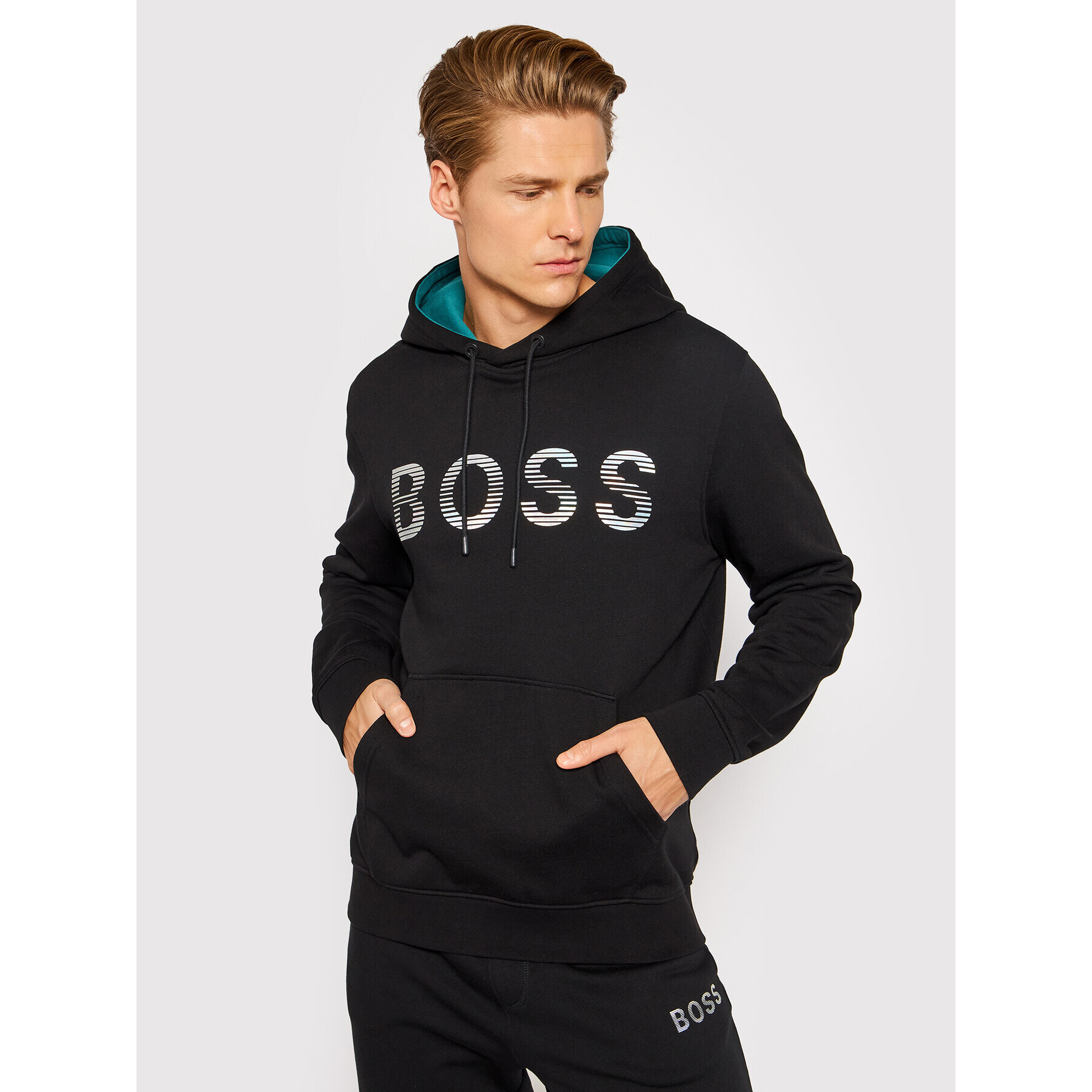 Boss Суитшърт Sadok_Za 50472236 Черен Regular Fit - Pepit.bg