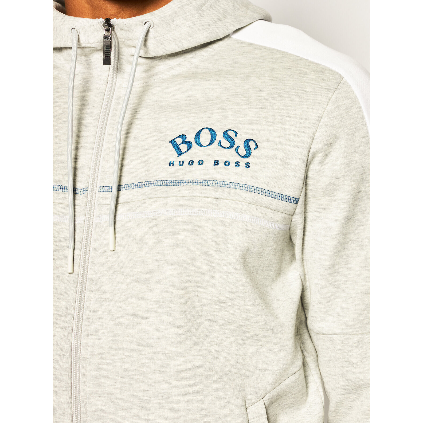 Boss Суитшърт Saggy 50421591 Сив Regular Fit - Pepit.bg