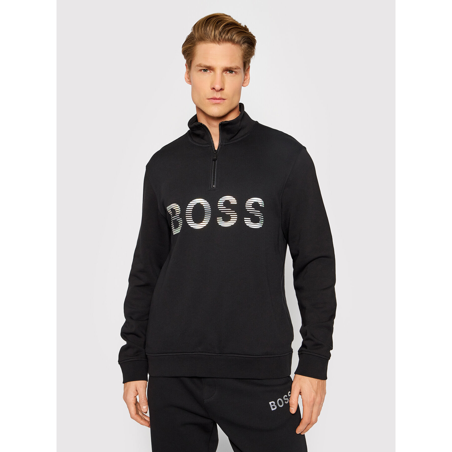 Boss Суитшърт Sakul_Za 50472242 Черен Regular Fit - Pepit.bg