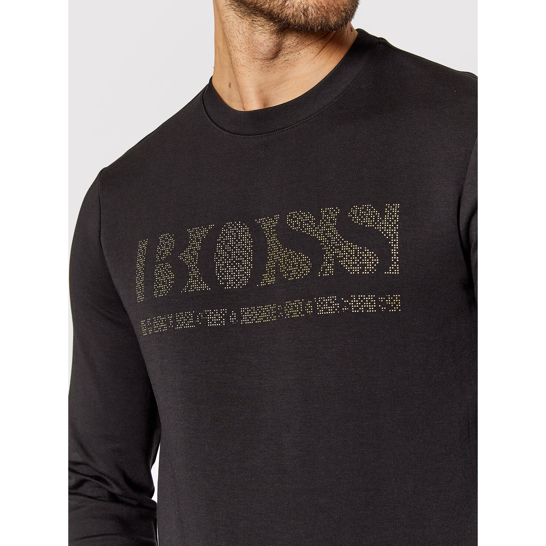 Boss Суитшърт Salbo Iconic 50456419 Черен Slim Fit - Pepit.bg