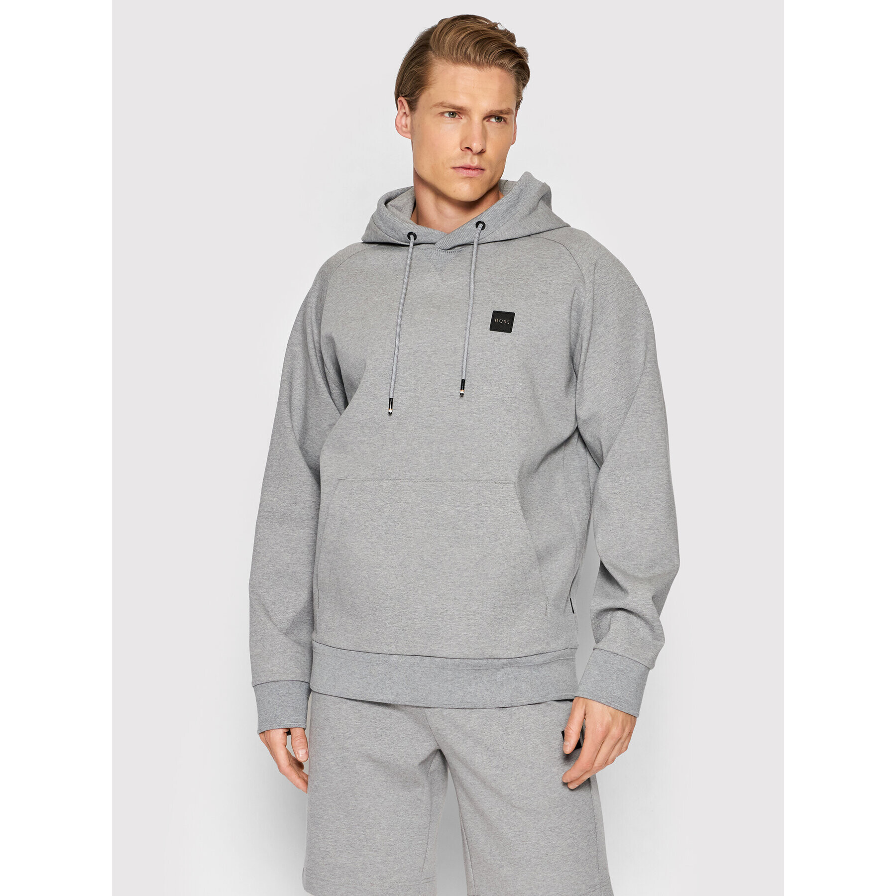 Boss Суитшърт Seeger 85 50468984 Сив Regular Fit - Pepit.bg