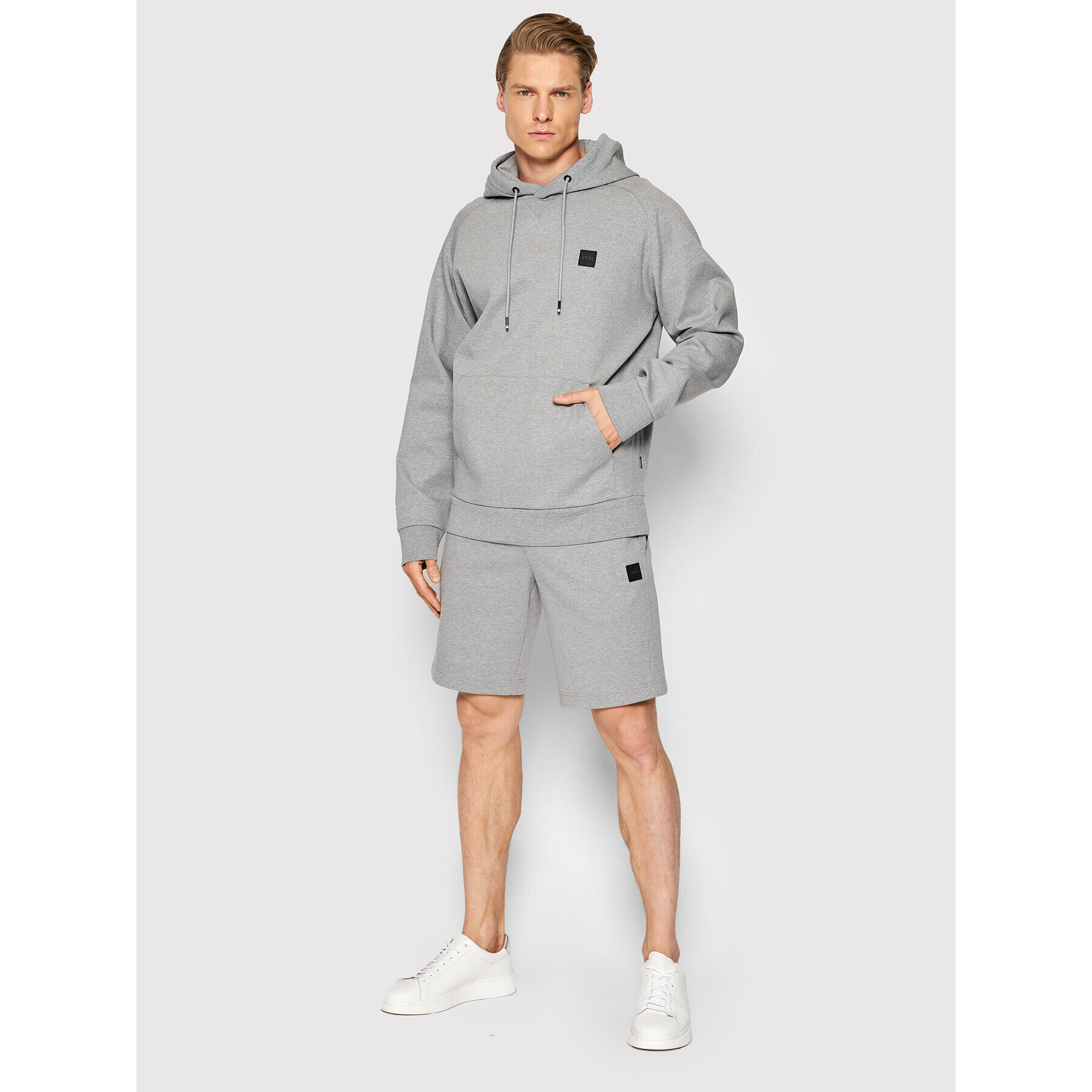 Boss Суитшърт Seeger 85 50468984 Сив Regular Fit - Pepit.bg