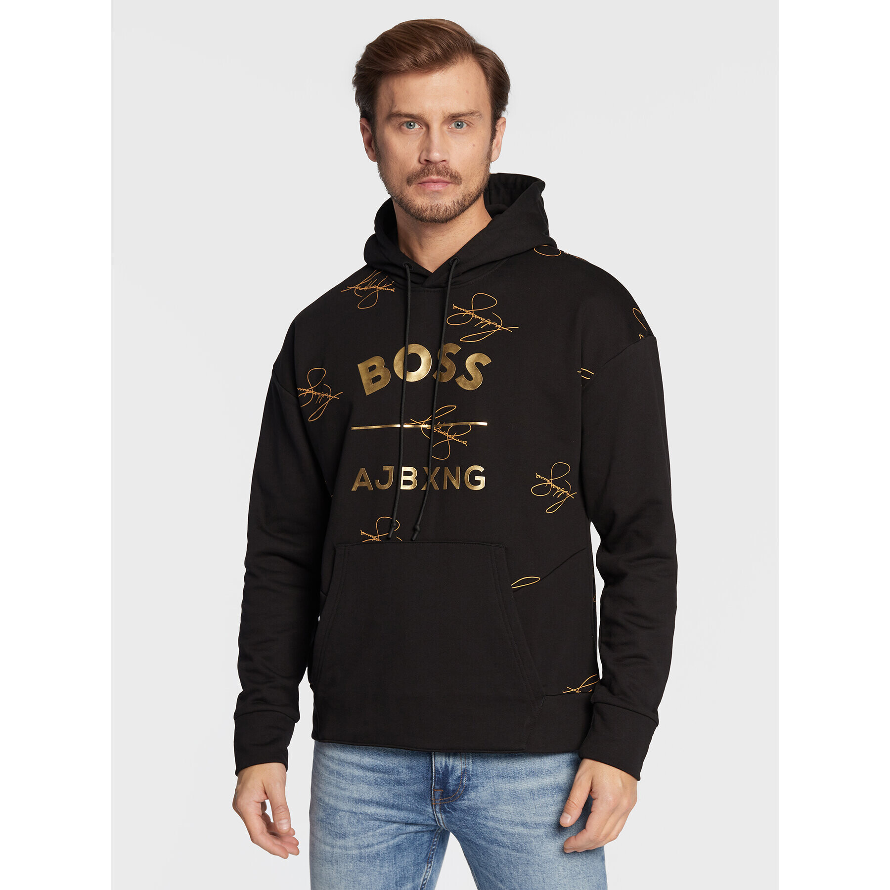 Boss Суитшърт Sly Aj 50476428 Черен Relaxed Fit - Pepit.bg