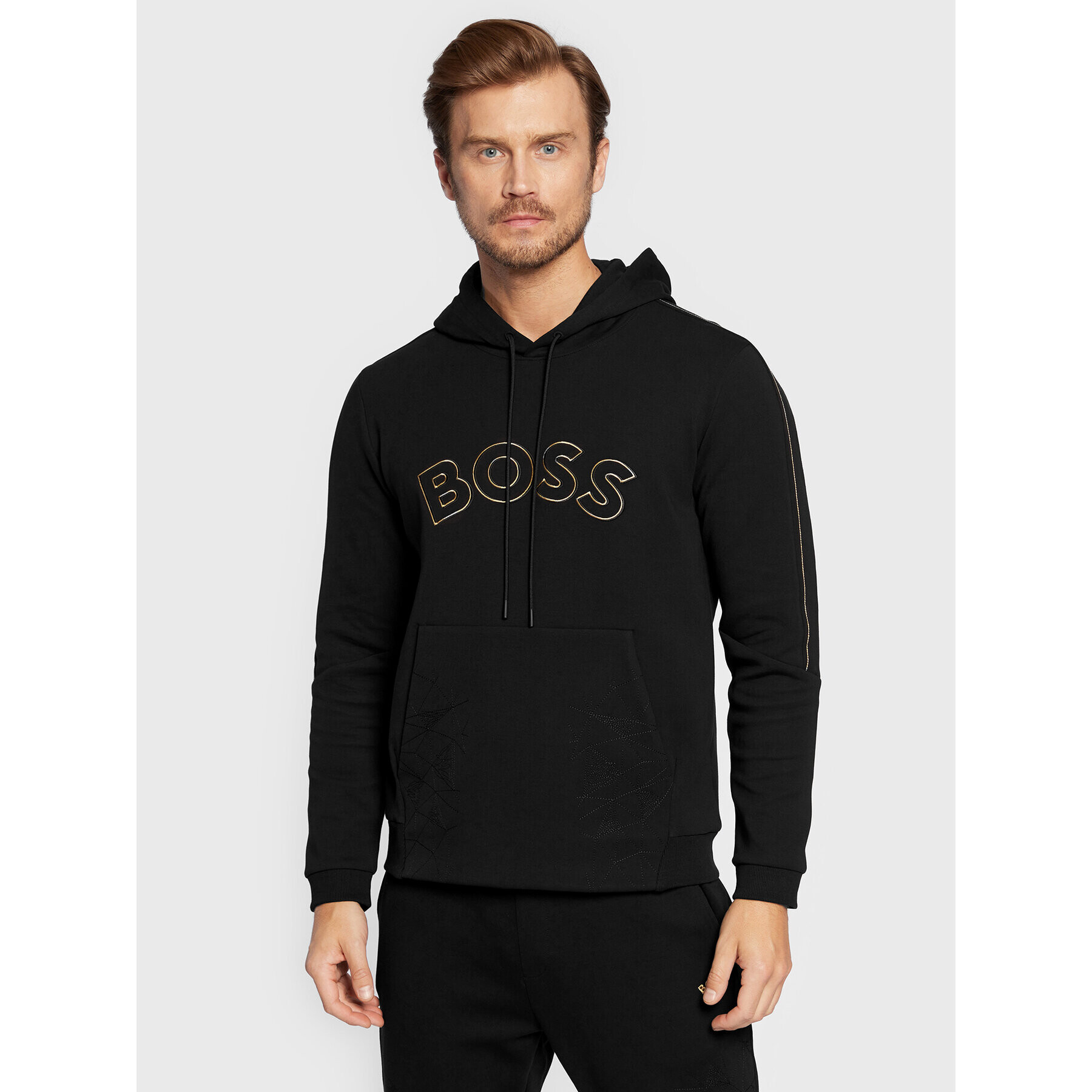 Boss Суитшърт Soody 2 50477131 Черен Regular Fit - Pepit.bg