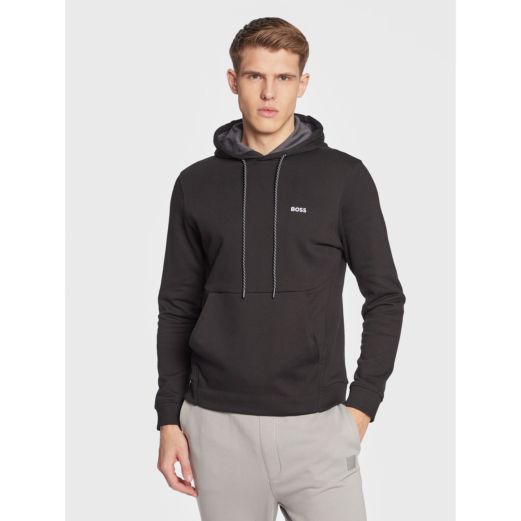 Boss Суитшърт Soody 50483036 Черен Regular Fit - Pepit.bg