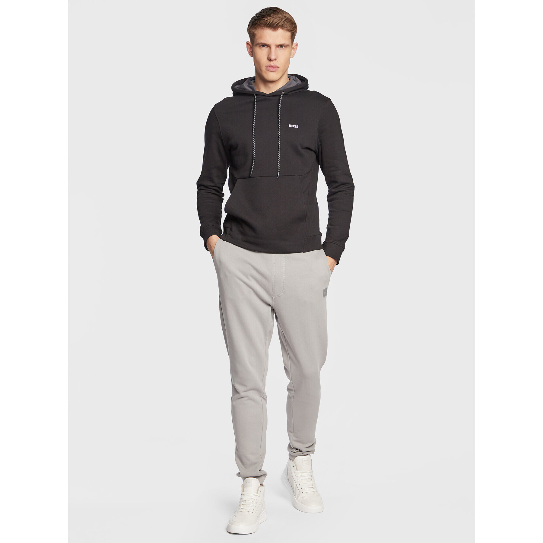 Boss Суитшърт Soody 50483036 Черен Regular Fit - Pepit.bg