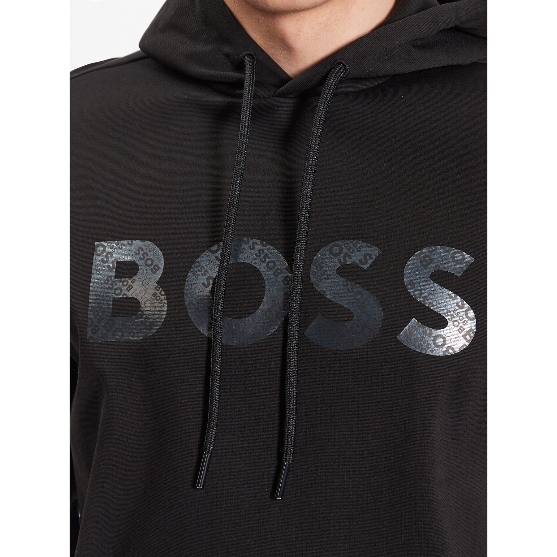 Boss Суитшърт Soody Mirror 50486853 Черен Regular Fit - Pepit.bg