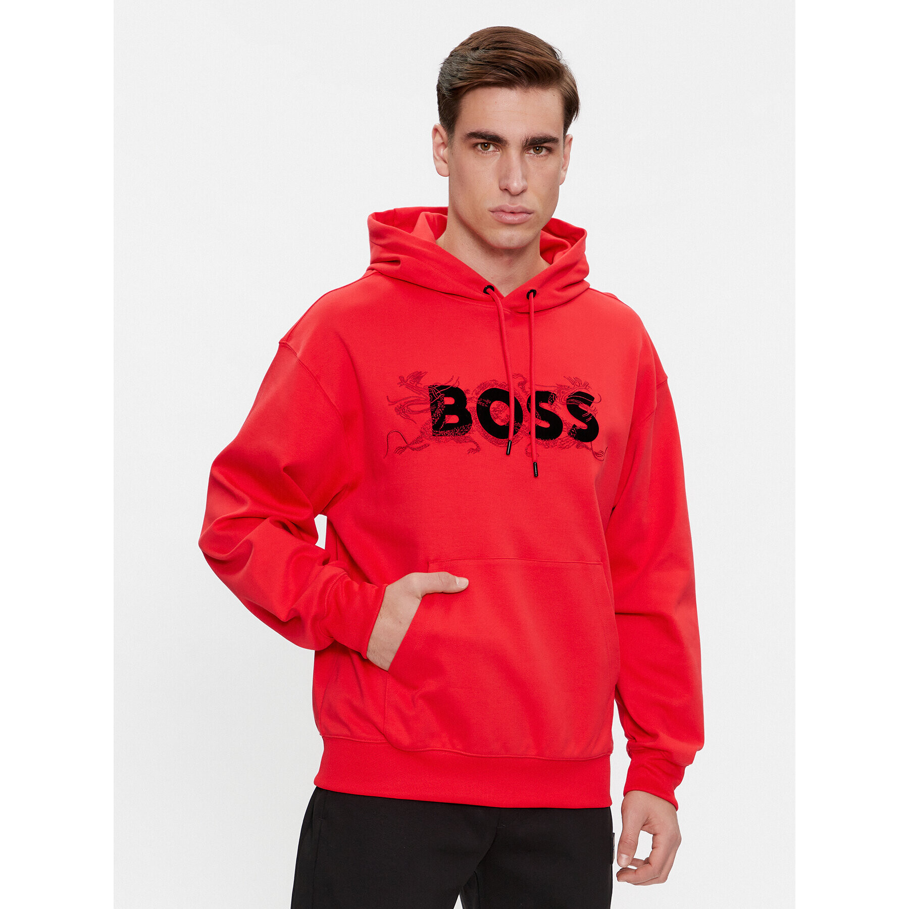 Boss Суитшърт Sullivan 119_Lny 50510129 Червен Regular Fit - Pepit.bg