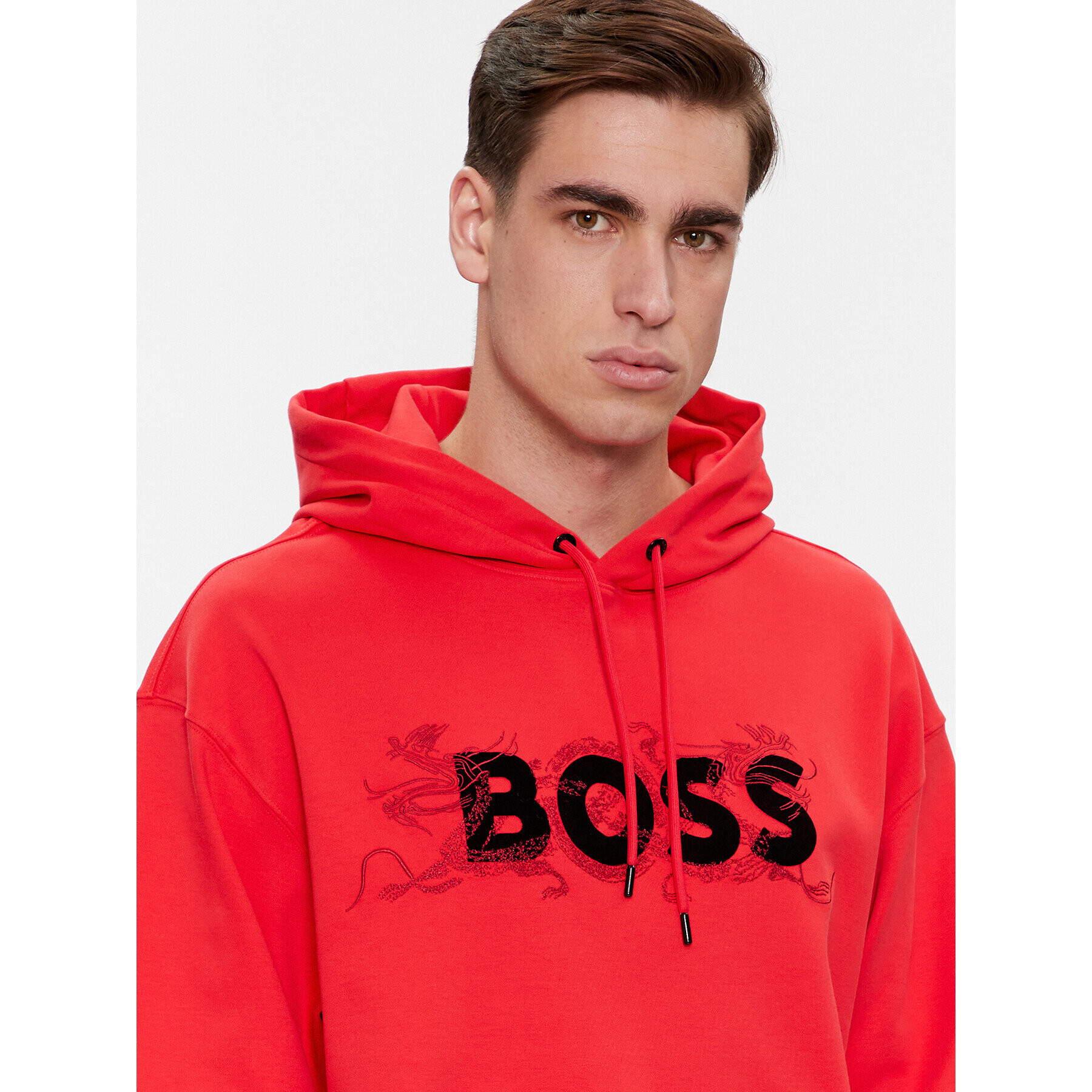 Boss Суитшърт Sullivan 119_Lny 50510129 Червен Regular Fit - Pepit.bg