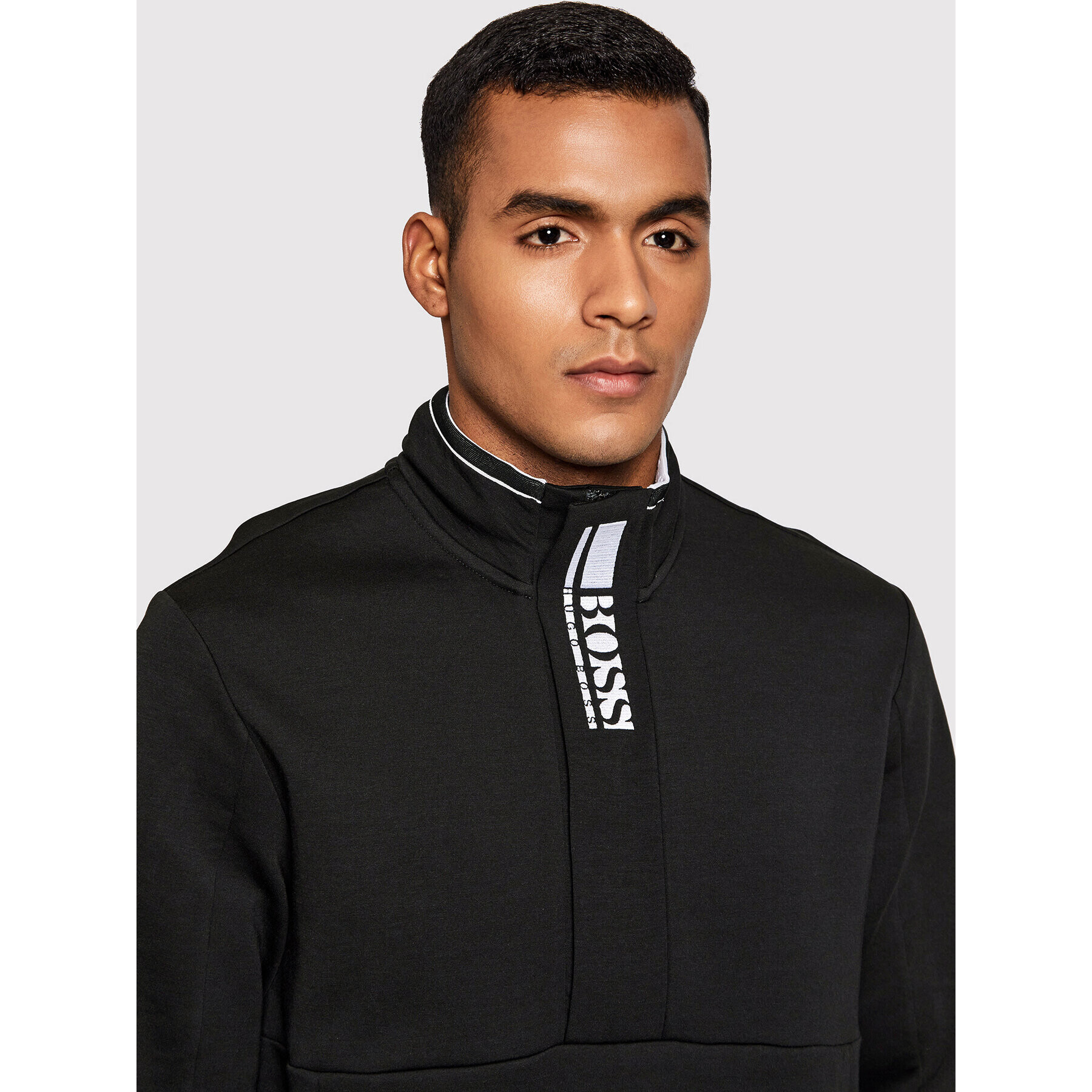 Boss Суитшърт Sweat 1 50447043 Черен Regular Fit - Pepit.bg